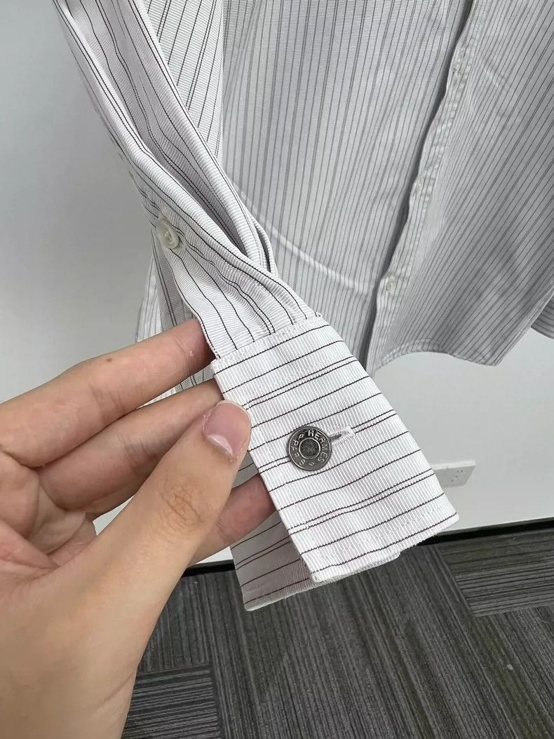 Hermes Hermes 90s vintage striped shirt 2504-Nextarrow Size US L / EU 52-54 / 3 - 4 Thumbnail