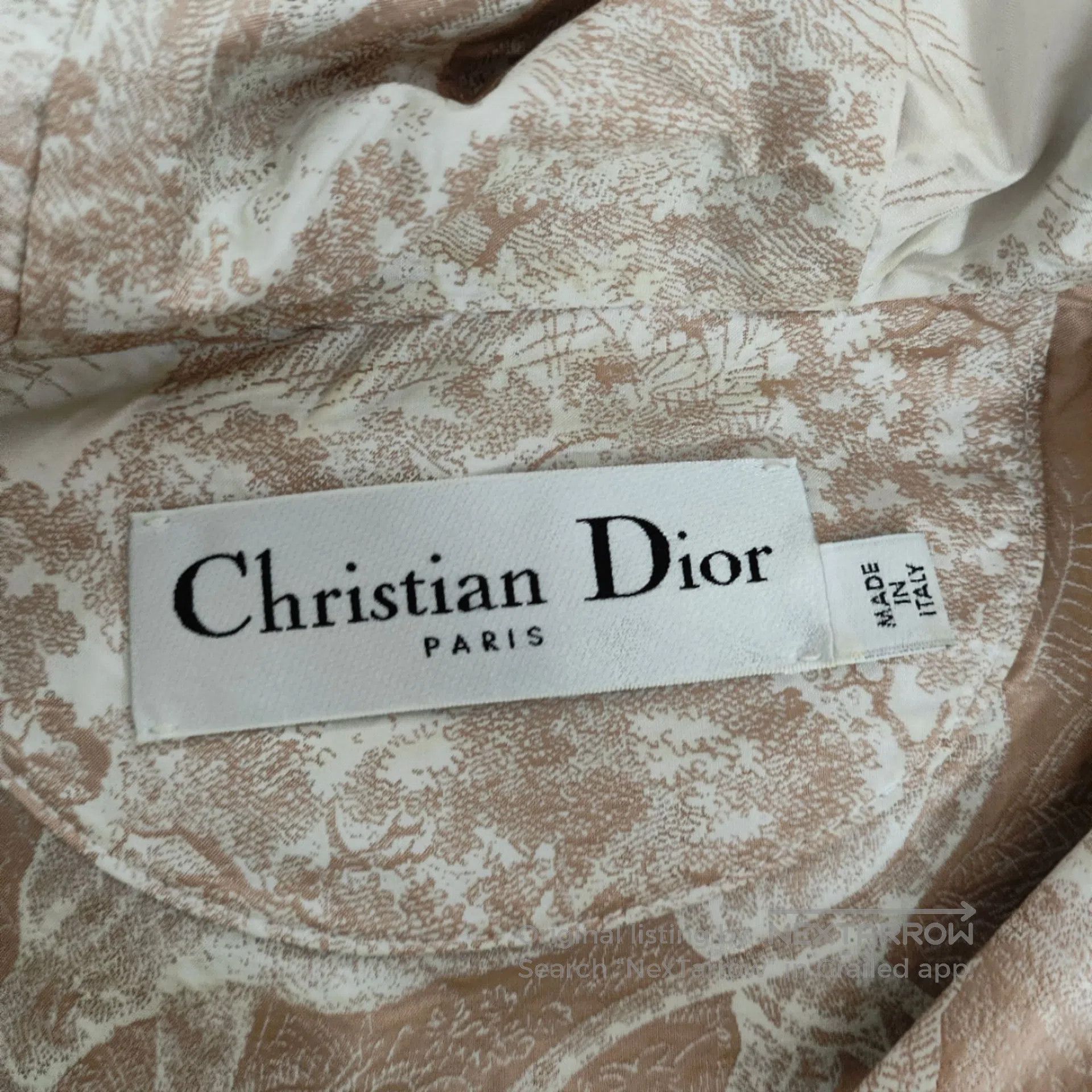 Dior Dior Orange Pink Full Print Hooded Drawstring Semi-Zip Lon Size US XS / EU 42 / 0 - 3 Thumbnail