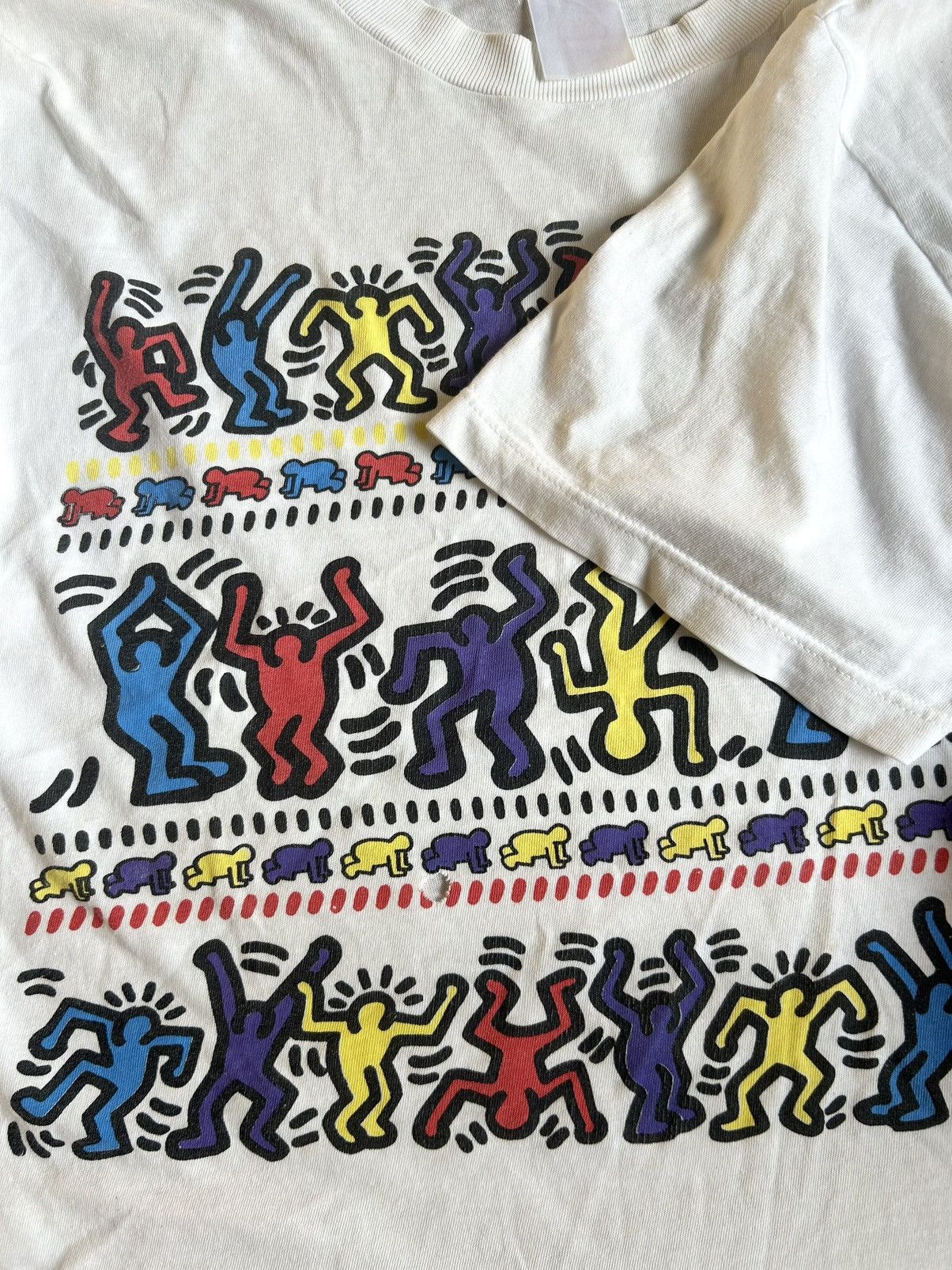 Keith Haring × Vintage Rare Vintage Keith Haring Pop Art T Shirt Size US XL / EU 56 / 4 - 7 Thumbnail