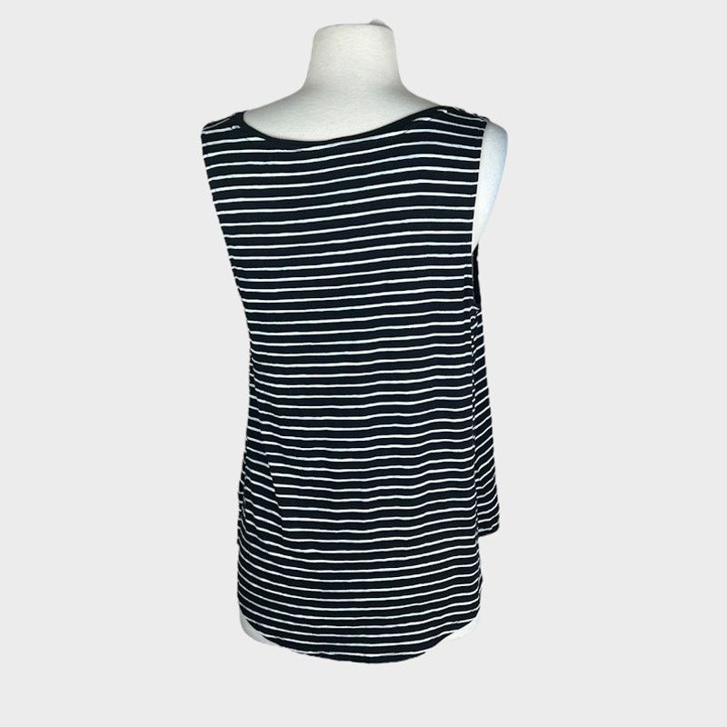 Target Basics A New Day | Striped Black and White Tank Top | Large Size L / US 10 / IT 46 - 7 Thumbnail