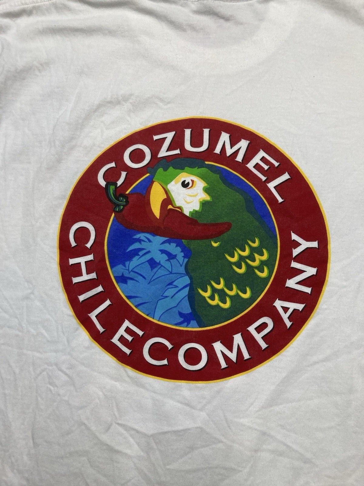 Vintage 90s t shirt Cozumel Chile Company pepper parrot Mexico large Size US L / EU 52-54 / 3 - 2 Thumbnail