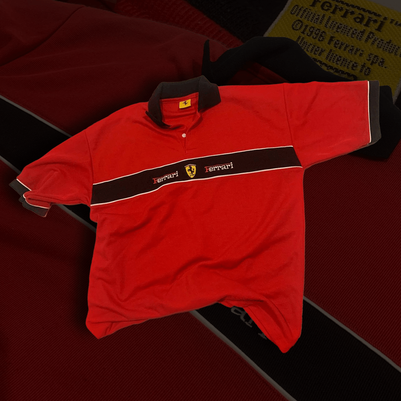 Ferrari Ferrari 1996 Vintage polo Size US XL / EU 56 / 4 - 1 Thumbnail