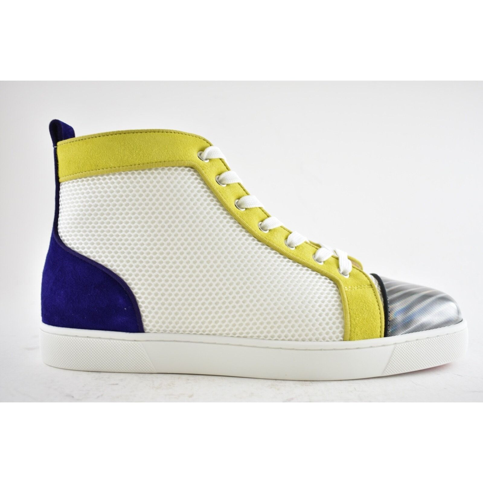 Christian Louboutin Christian Louboutin Mens Louis Orlato Flat White Yellow Size US 8 / EU 41 - 2 Thumbnail