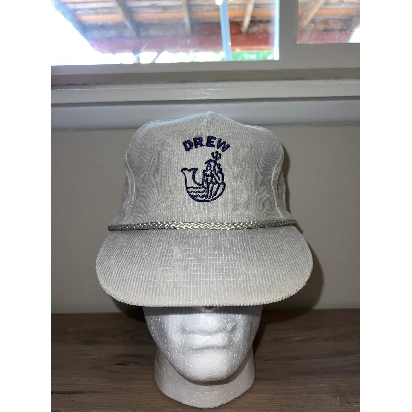 Vintage Vintage Drew mermaid Logo Sailor Corduroy Hat Headwear VTG Size ONE SIZE - 1 Thumbnail