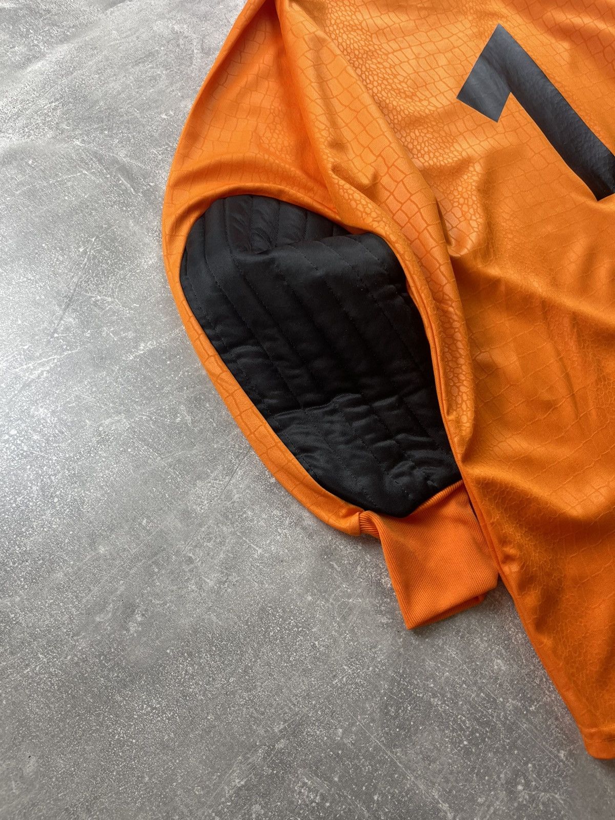 Adidas × Vintage Vintage Adidas Jens Lehmann Goalkeeper Jersey 1 Orange Black Size US L / EU 52-54 / 3 - 7 Thumbnail