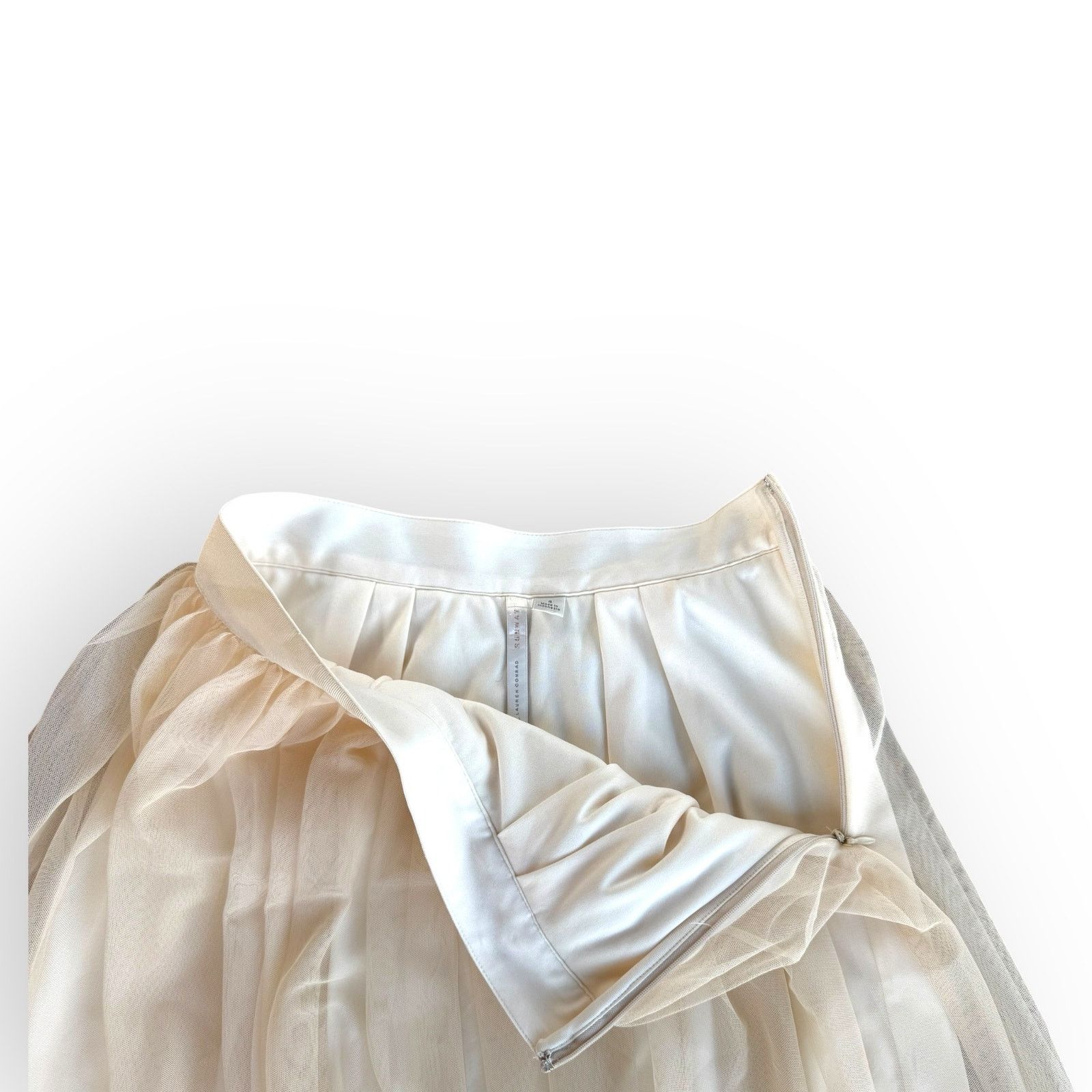 Other Lauren Conrad Maxi Skirt Pink Blush Nude Ombre Tulle Size 4 Size 27" / US 4 / IT 40 - 4 Thumbnail