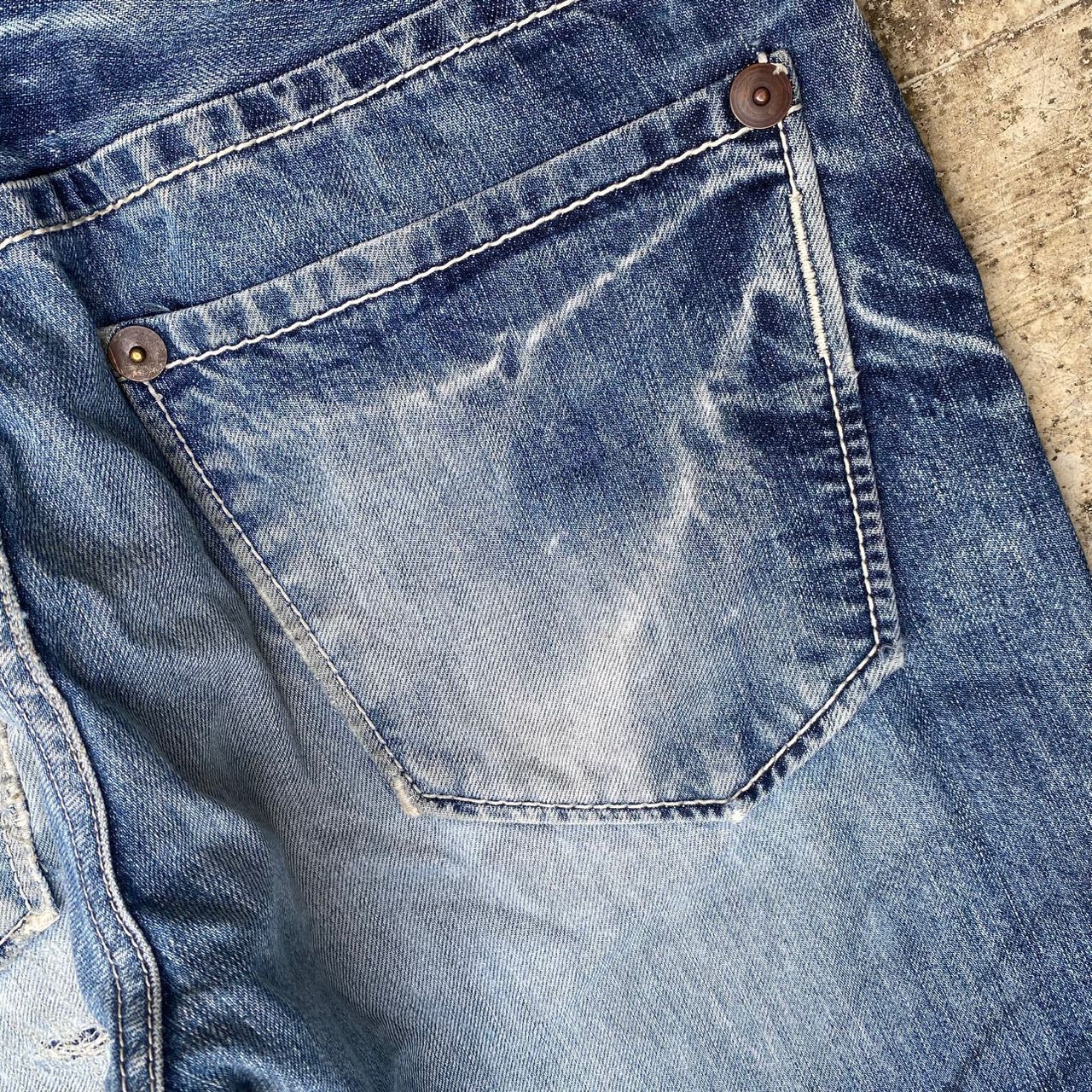Japanese Brand Vintage Blue Way Garments Flare Denim Size US 33 - 9 Thumbnail