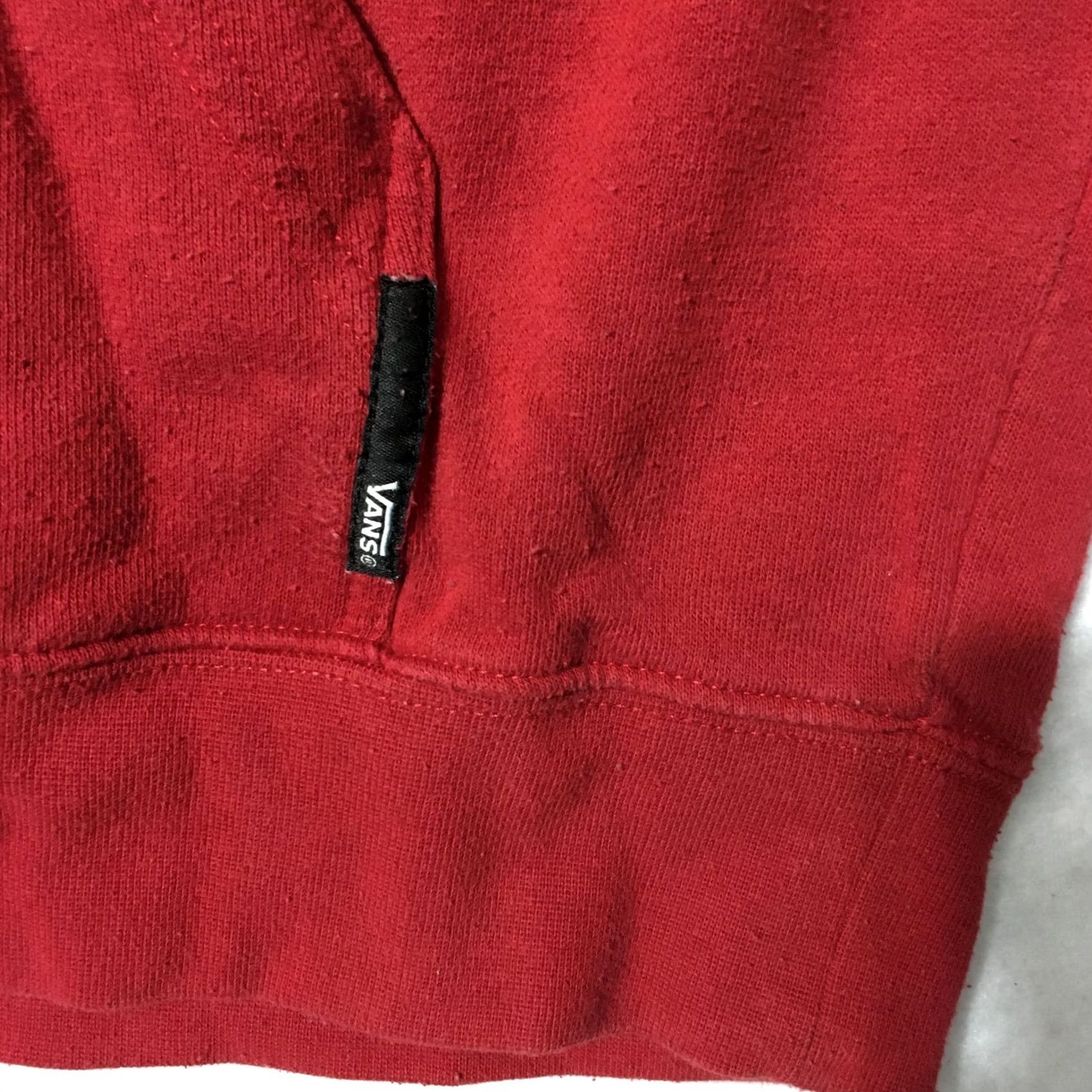 Vans Vans "Off The Wall" Hoodie Sweatshirt red medium graphic drawstring Size US M / EU 48-50 / 2 - 4 Thumbnail