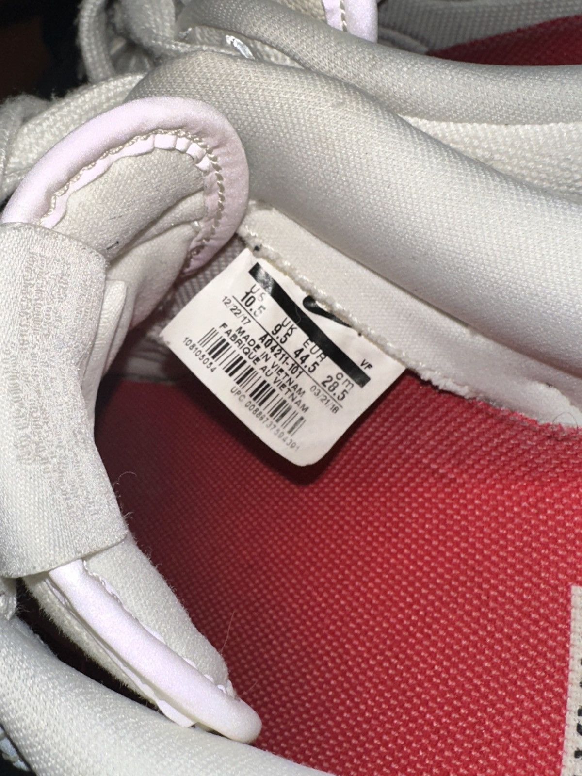 Nike Nike Air Force 1 Low Travis Scott Sail Size 10.5 Size US 10.5 / EU 43-44 - 9 Thumbnail