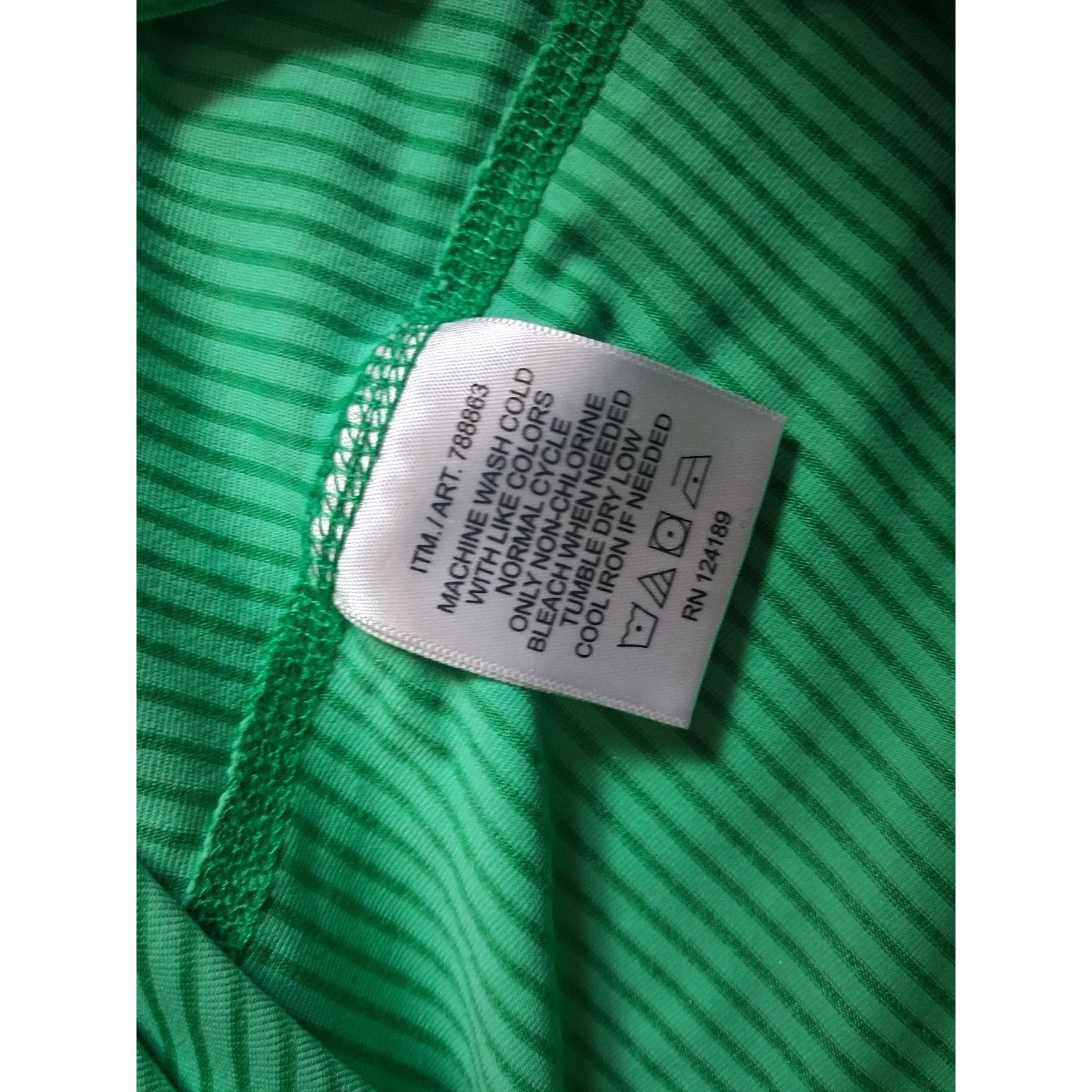 Kirkland Signature Kirkland Signature Green Striped Tank Top Women's L Stretch Size L / US 10 / IT 46 - 3 Thumbnail