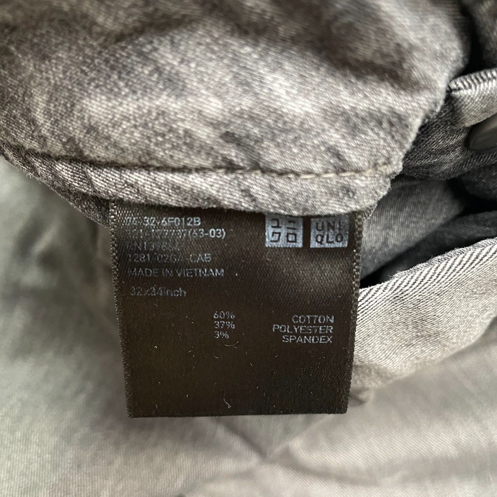 Uniqlo Uniqlo Pants Mens 34x30 Gray Flat Front Chino Straight Leg Cotton Stretch Casual Mens Size US 34 / EU 50 - 7 Thumbnail