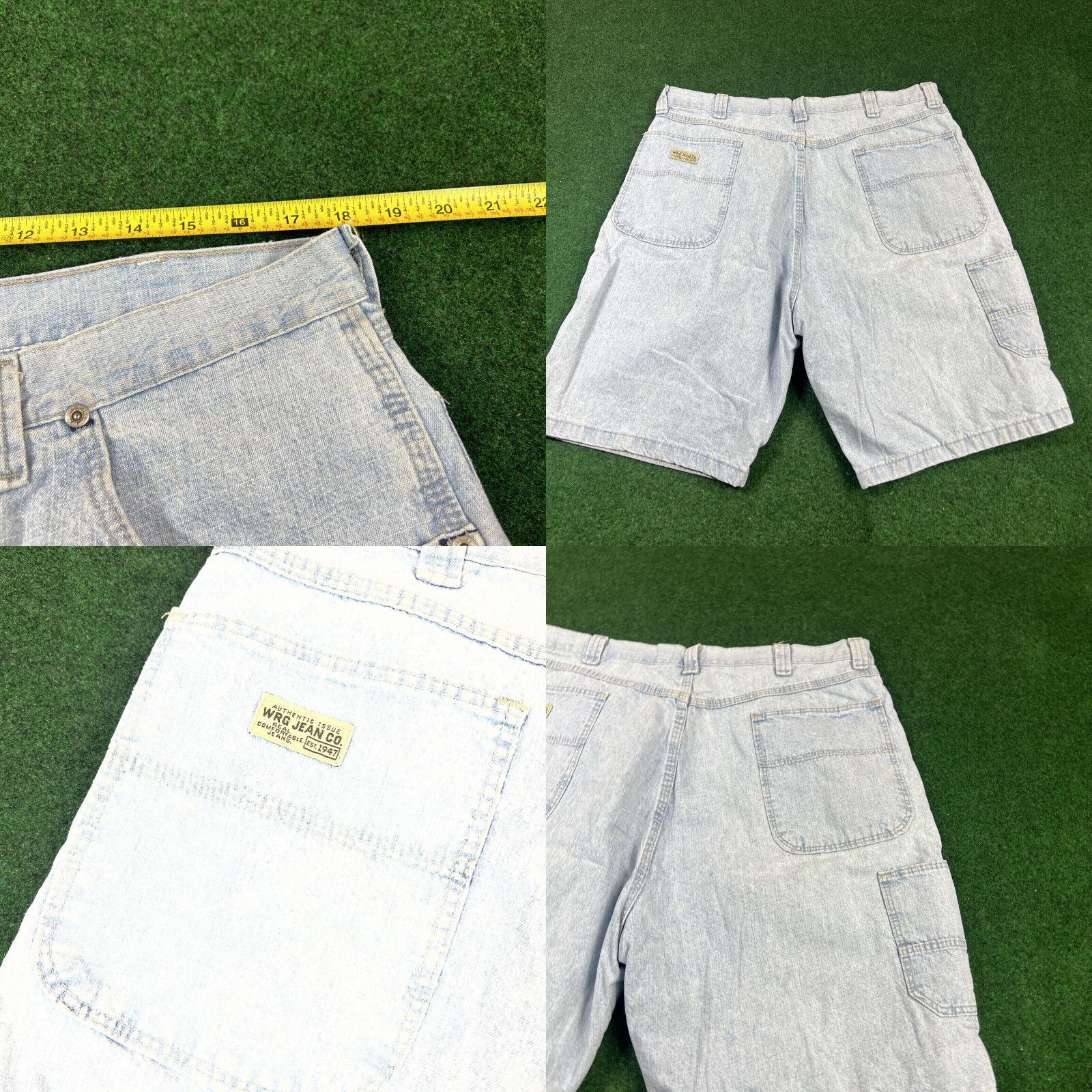 Wrangler Wrangler Men's Blue Denim Jean Shorts Size 36 100%Cotton Summer Casual Size US 36 / EU 52 - 8 Thumbnail