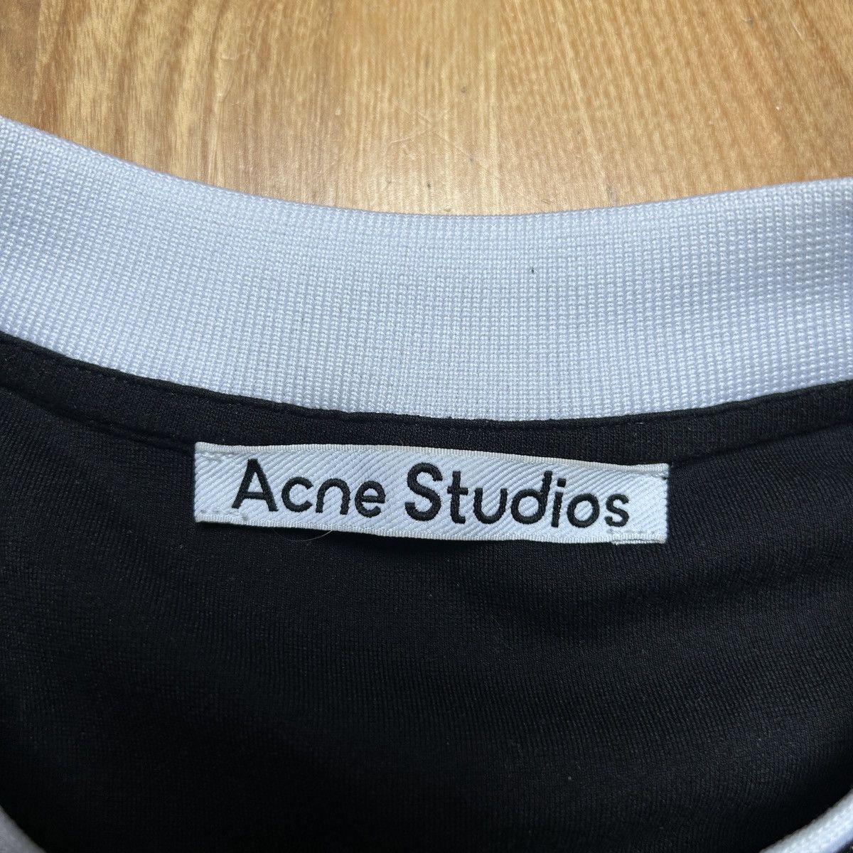 Acne Studios Acne Studios Logo rib tee black Size US M / EU 48-50 / 2 - 3 Thumbnail
