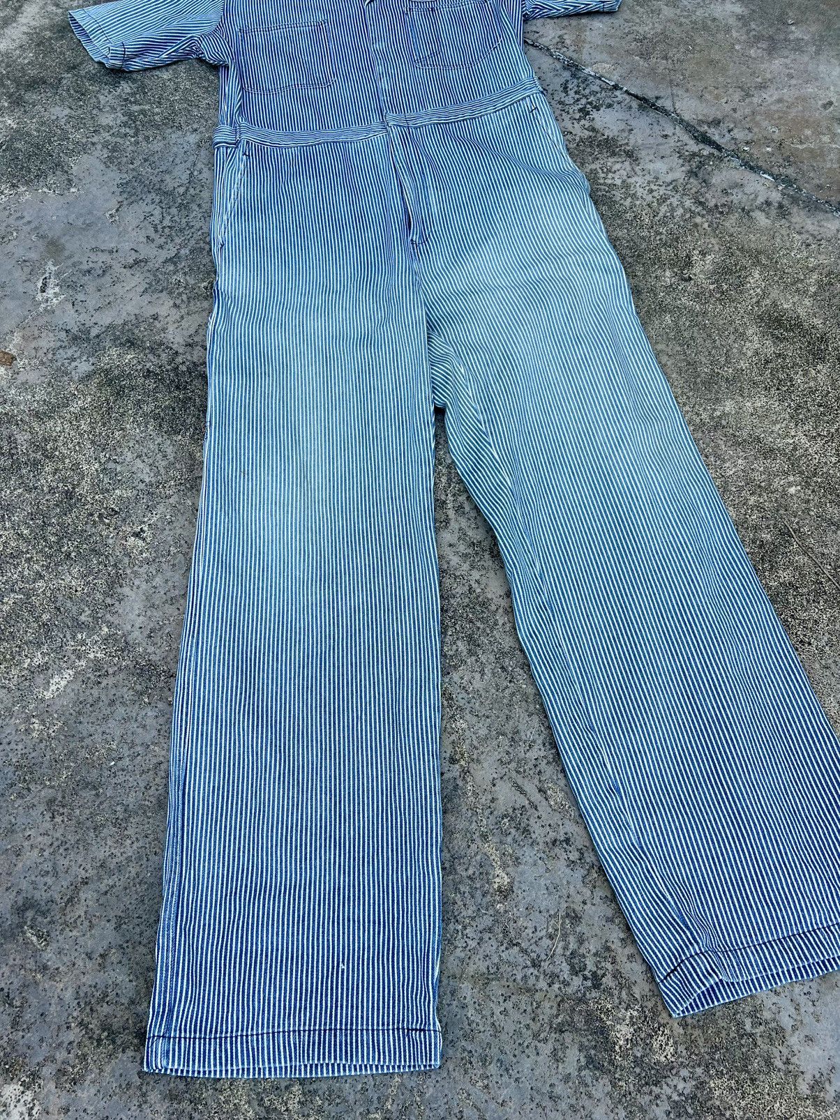 20471120 × Hysteric Glamour × Japanese Brand VINTAGE 291295HOMME HICKORY OVERALLS DENIM Size US M / EU 48-50 / 2 - 5 Thumbnail