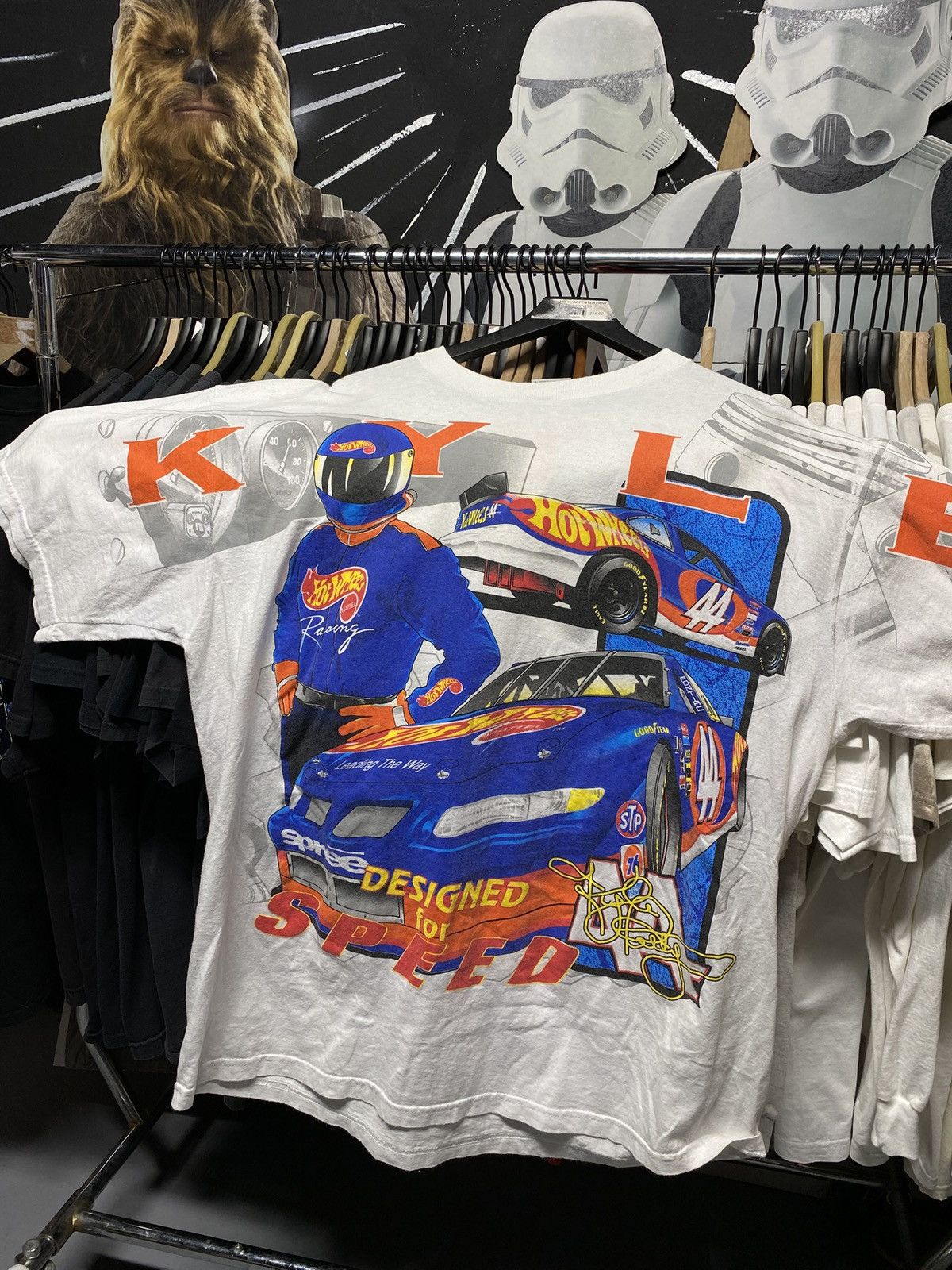 NASCAR Vintage 90’s Hot Wheels Nascar Adult T-Shirt 2XL Size US XXL / EU 58 / 5 - 1 Thumbnail