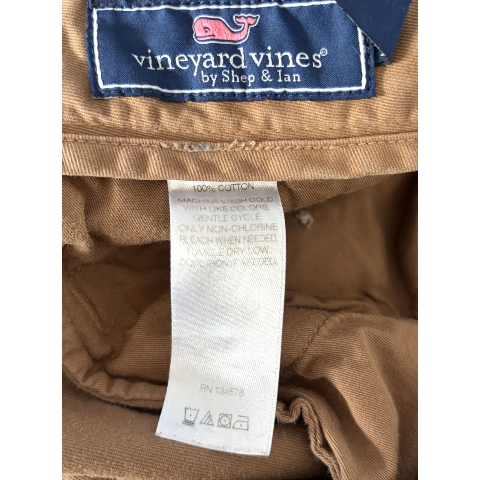 Vineyard Vines Vineyard Vines Pants Mens 38 Beige Breaker Slim Fit Dark Chino size 38x32 Size US 38 / EU 54 - 5 Thumbnail