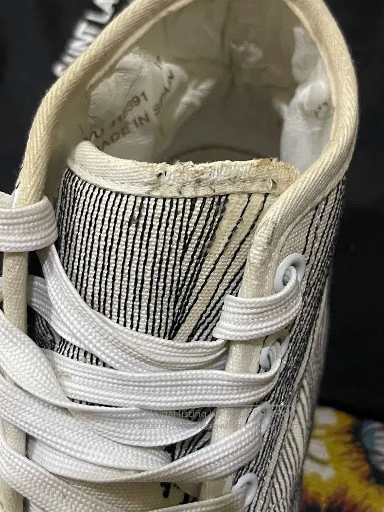 Saint Laurent Paris Saint Laurent Paris Canvas Embroidered Fist Glove Sneakers Size US 8 / EU 41 - 8 Thumbnail