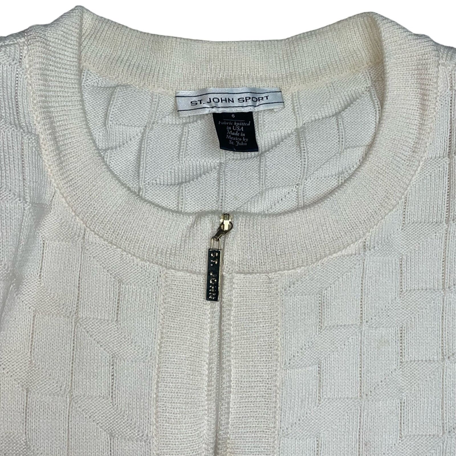 St. John St. John Full Zip Sweater Size M / US 6-8 / IT 42-44 - 3 Thumbnail