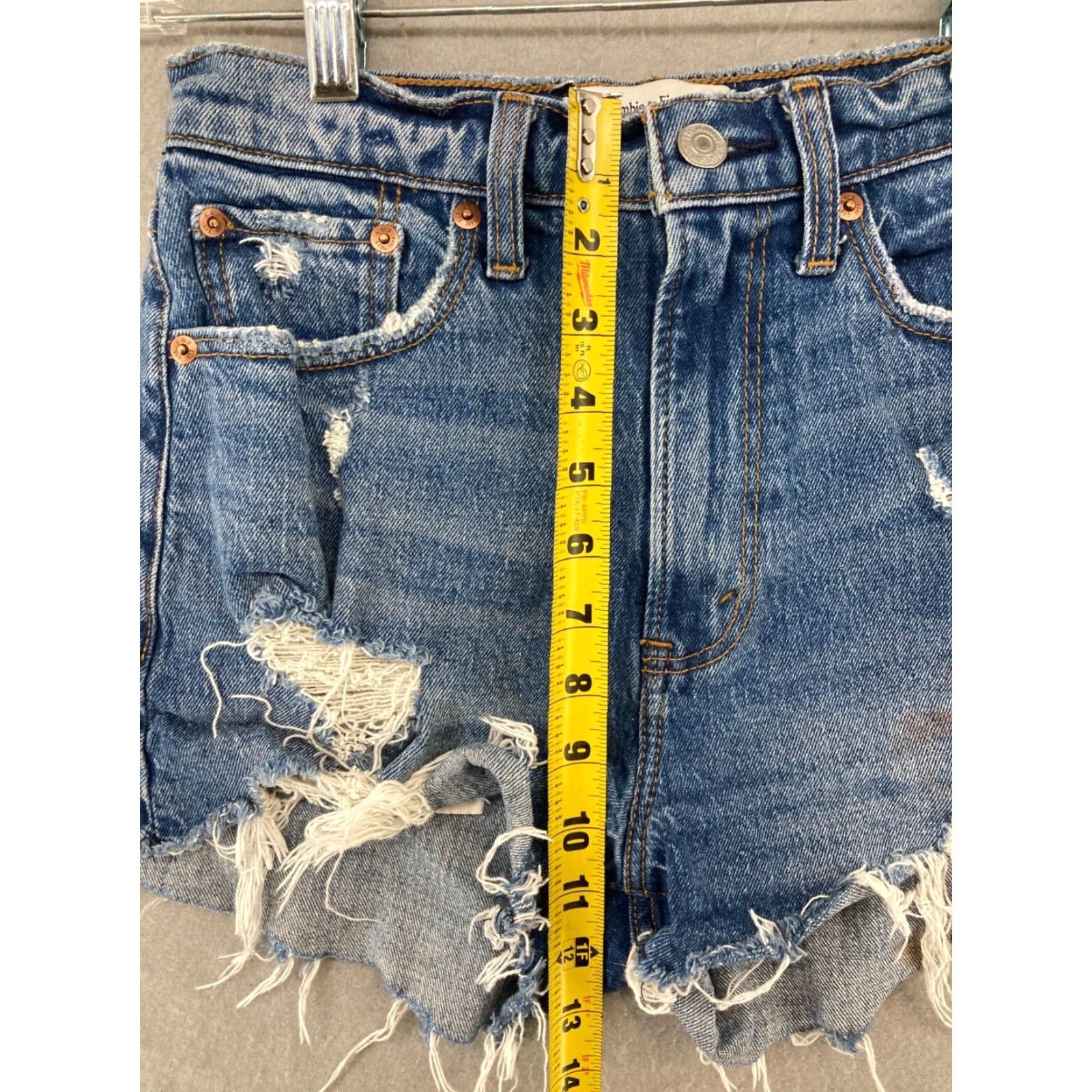 Abercrombie & Fitch Abercrombie & Fitch Womens Shorts High Rise Mom Denim 26 Blue 2 US Size 2 Adults Size 26" / US 2 / IT 38 - 4 Thumbnail