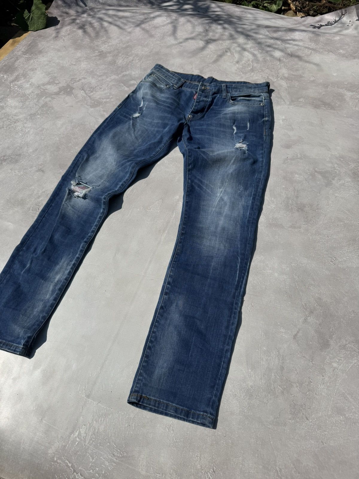Dsquared2 Dsquared2 Distressed Effect Y2k Slim Fit Men's Jeans Size US 32 / EU 48 - 3 Thumbnail