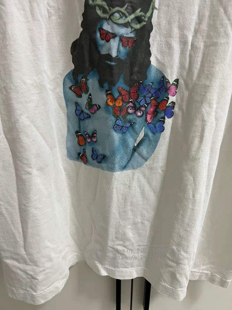 Saint Michael Saint Michael Jesus butterfly print short sleeves Size US XL / EU 56 / 4 - 5 Thumbnail