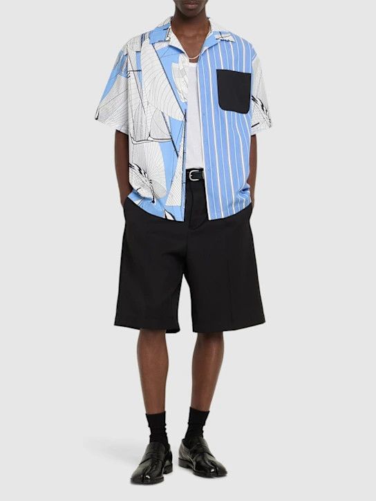 MSGM o1lsvrm0425 Cotton Shirt in Light Blue Size US M / EU 48-50 / 2 - 3 Thumbnail
