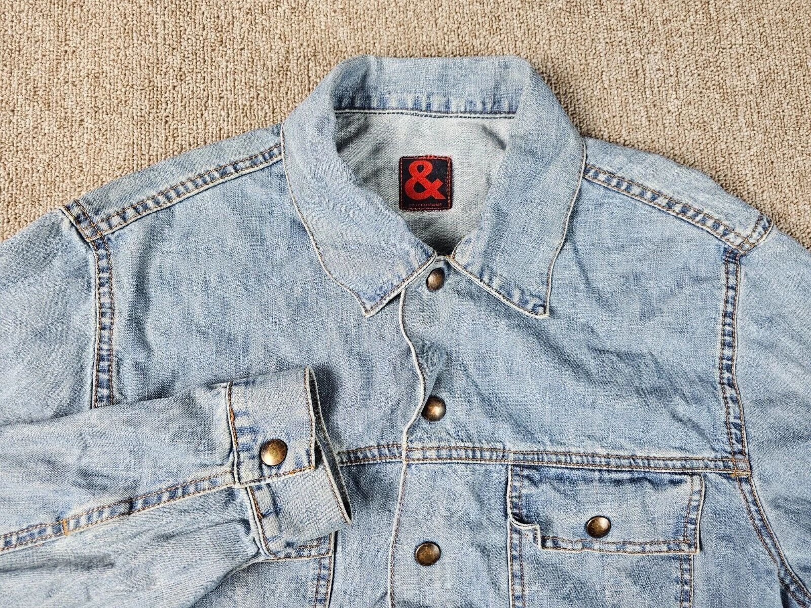 Dolce & Gabbana × Vintage Vintage 90s Dolce & Gabbana Cropped Denim Jacket Size XL / US 12-14 / IT 48-50 - 3 Thumbnail