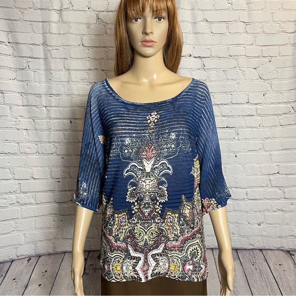 Other New Alberto Makali Knit Short Sleeve Top Size XL Size XL / US 12-14 / IT 48-50 - 1 Thumbnail