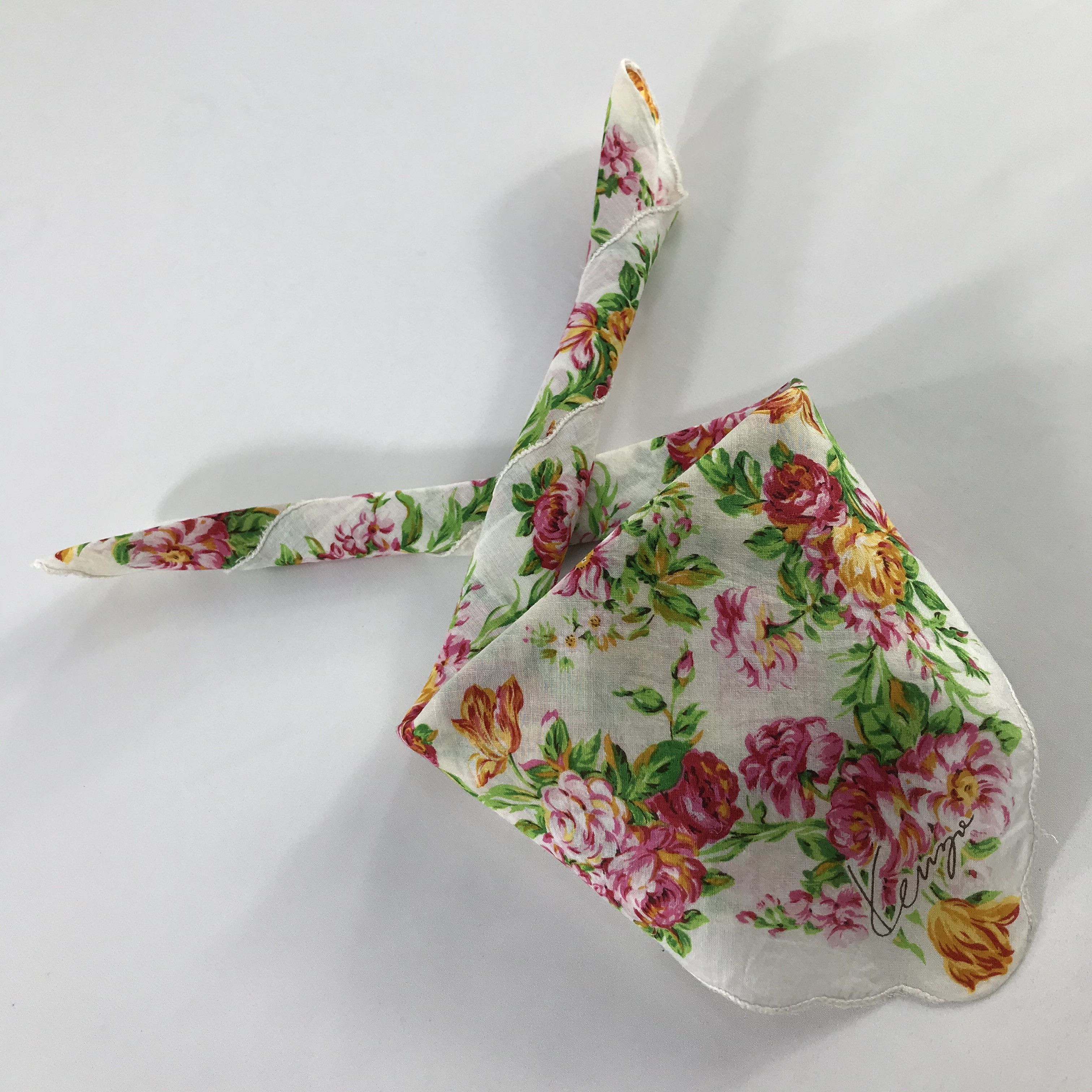 Kenzo × Vintage Kenzo Bandana / Handkerchief / Neckerchief - S454 Size ONE SIZE - 4 Thumbnail