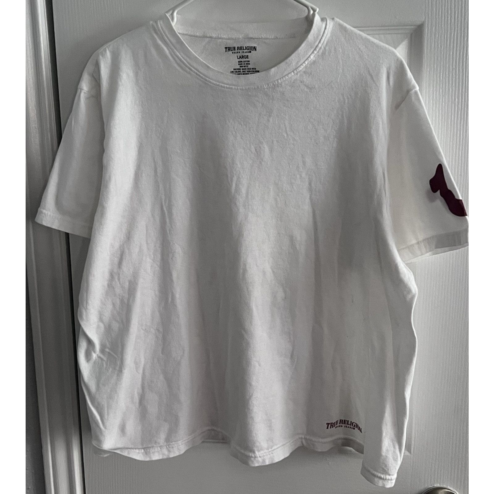 True Religion True Religion OG Crew Neck T-Shirt White Unisex Size Large Size US L / EU 52-54 / 3 - 1 Thumbnail