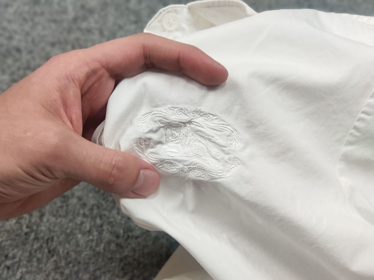 Burberry Vintage Burberry Brit Logo button-down 3/4 sleeves shirt Size XS / US 0-2 / IT 36-38 - 8 Thumbnail