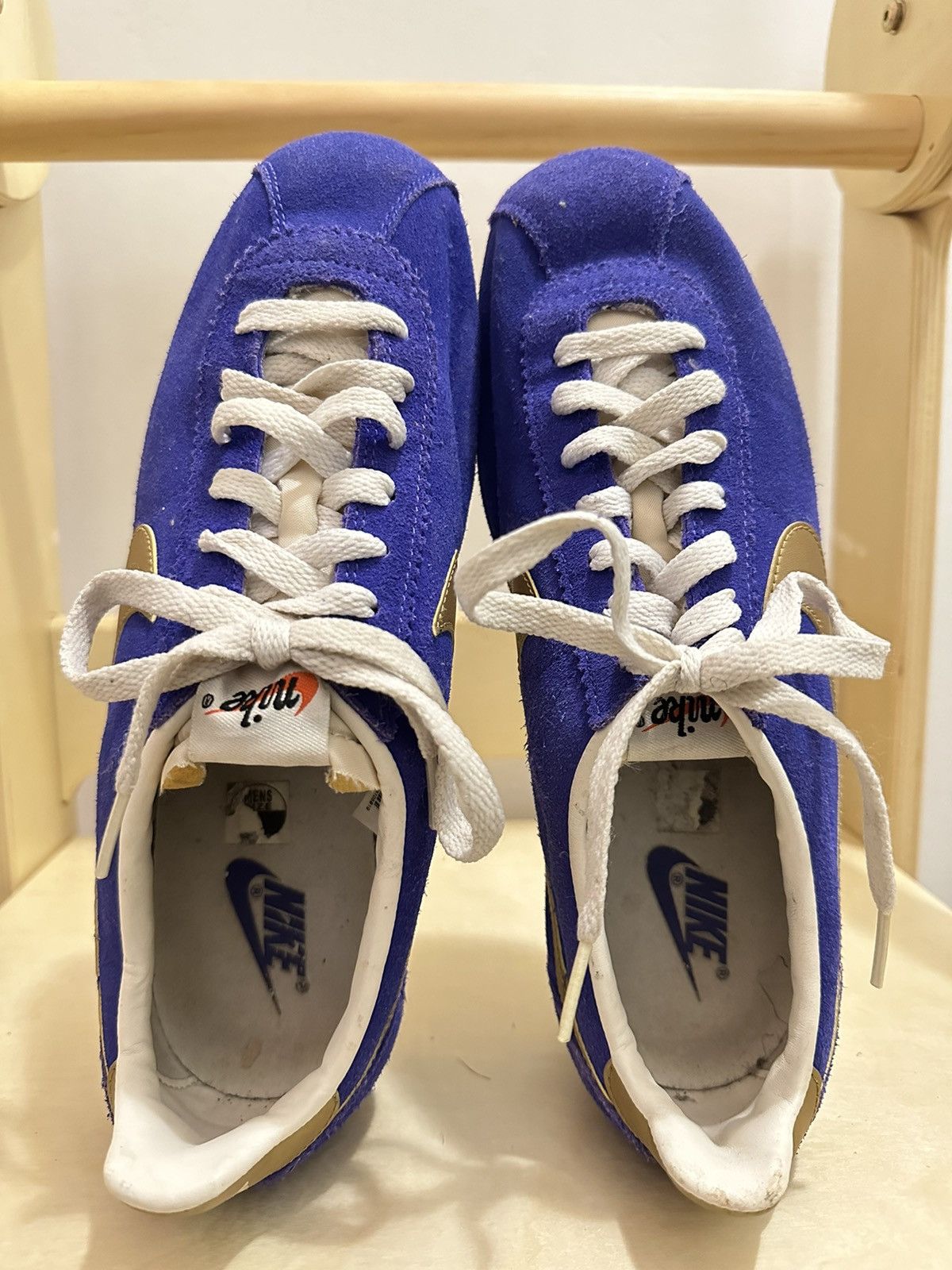 Nike × Vintage Nike Cortez Suede Vintage Royal Blue/Gold Size US 9 / EU 42 - 9 Thumbnail