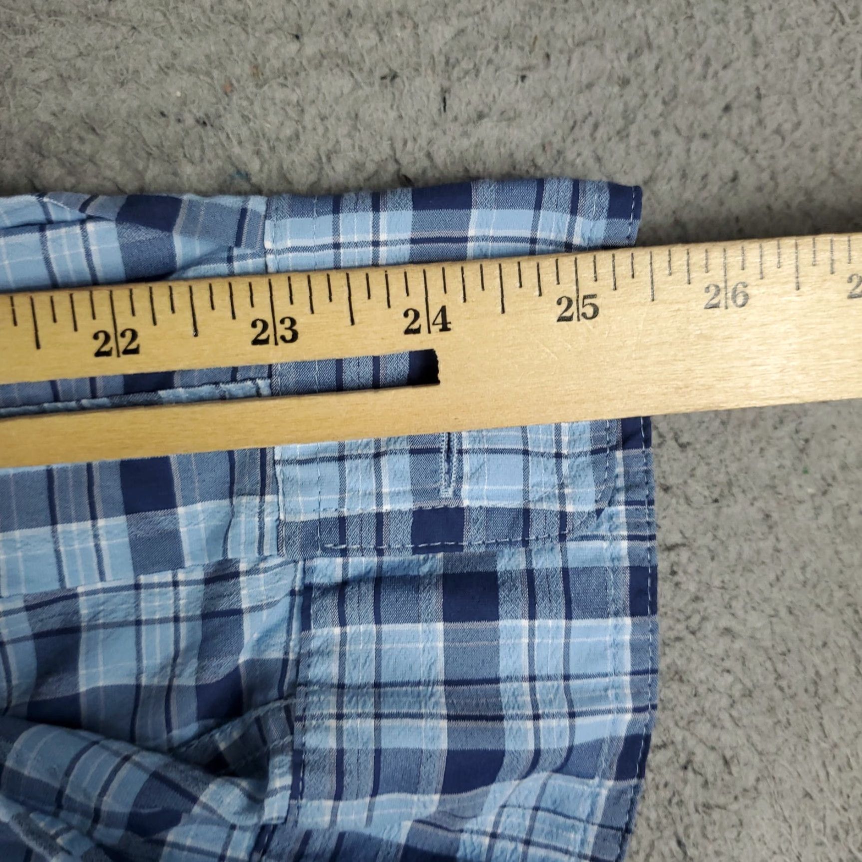 Vineyard Vines VINEYARD VINES Shirt Mens Medium Blue Plaid Nylon Vented Button-Up Long Sleeve Size US M / EU 48-50 / 2 - 6 Thumbnail