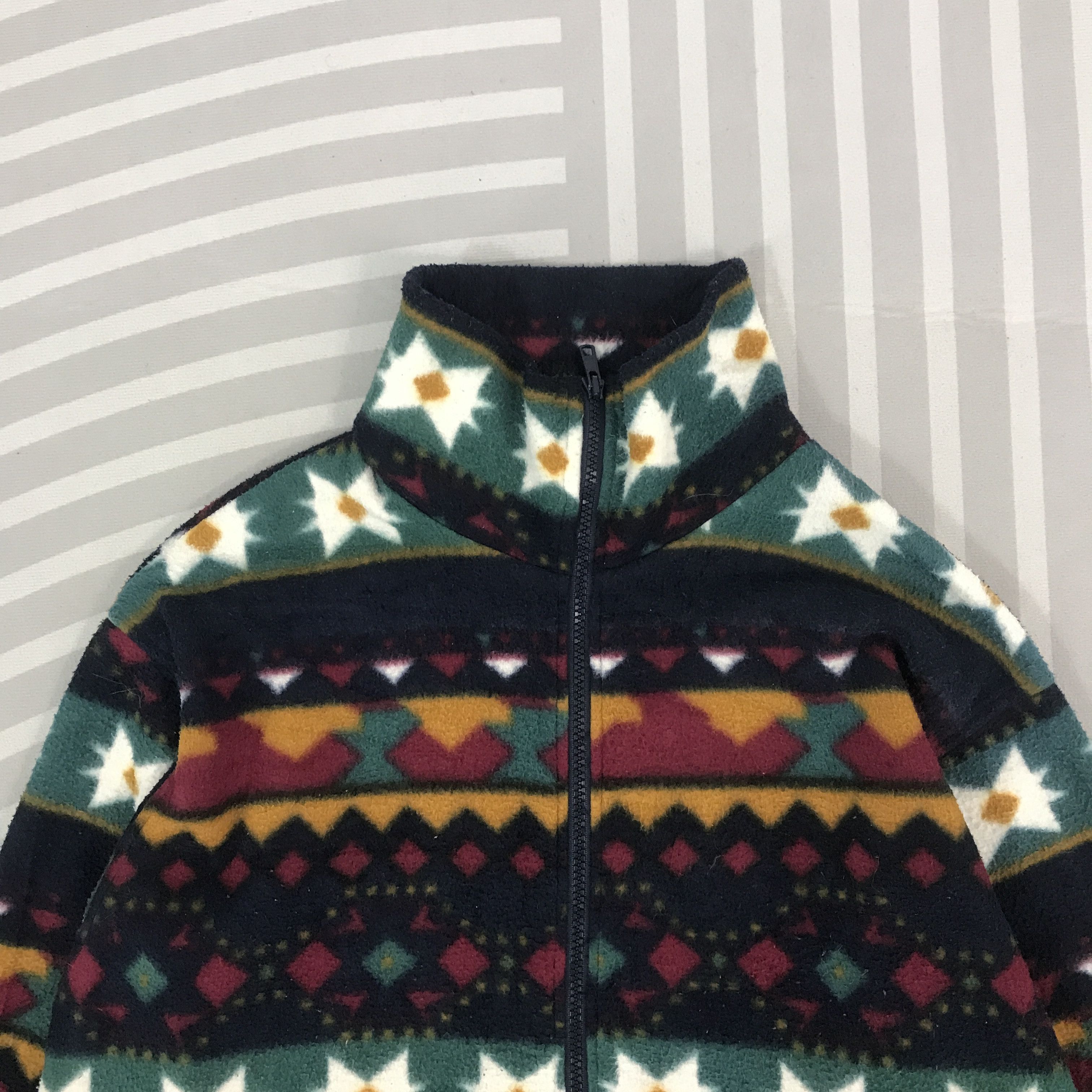 Mizuno × Vintage Mizuno Allsports Navajo design zipper Jacket Size US M / EU 48-50 / 2 - 2 Thumbnail