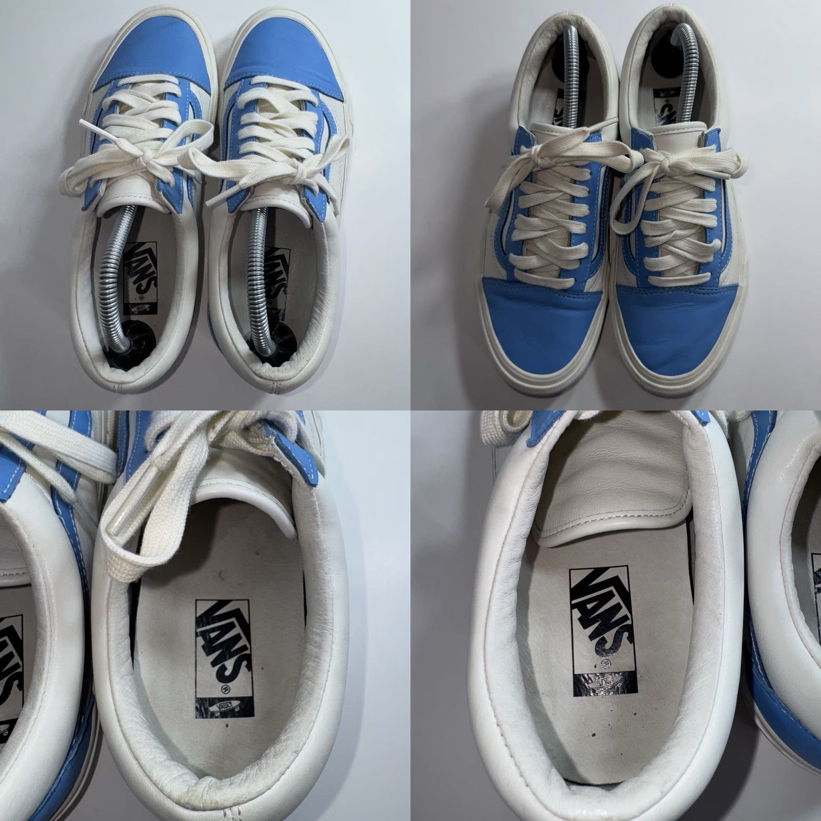 Vans Vans Old Skool Blue/White Skate Shoe 721454 Lace Up Low Top Unisex M 8.5 W 10 Size US M / EU 48-50 / 2 - 8 Thumbnail