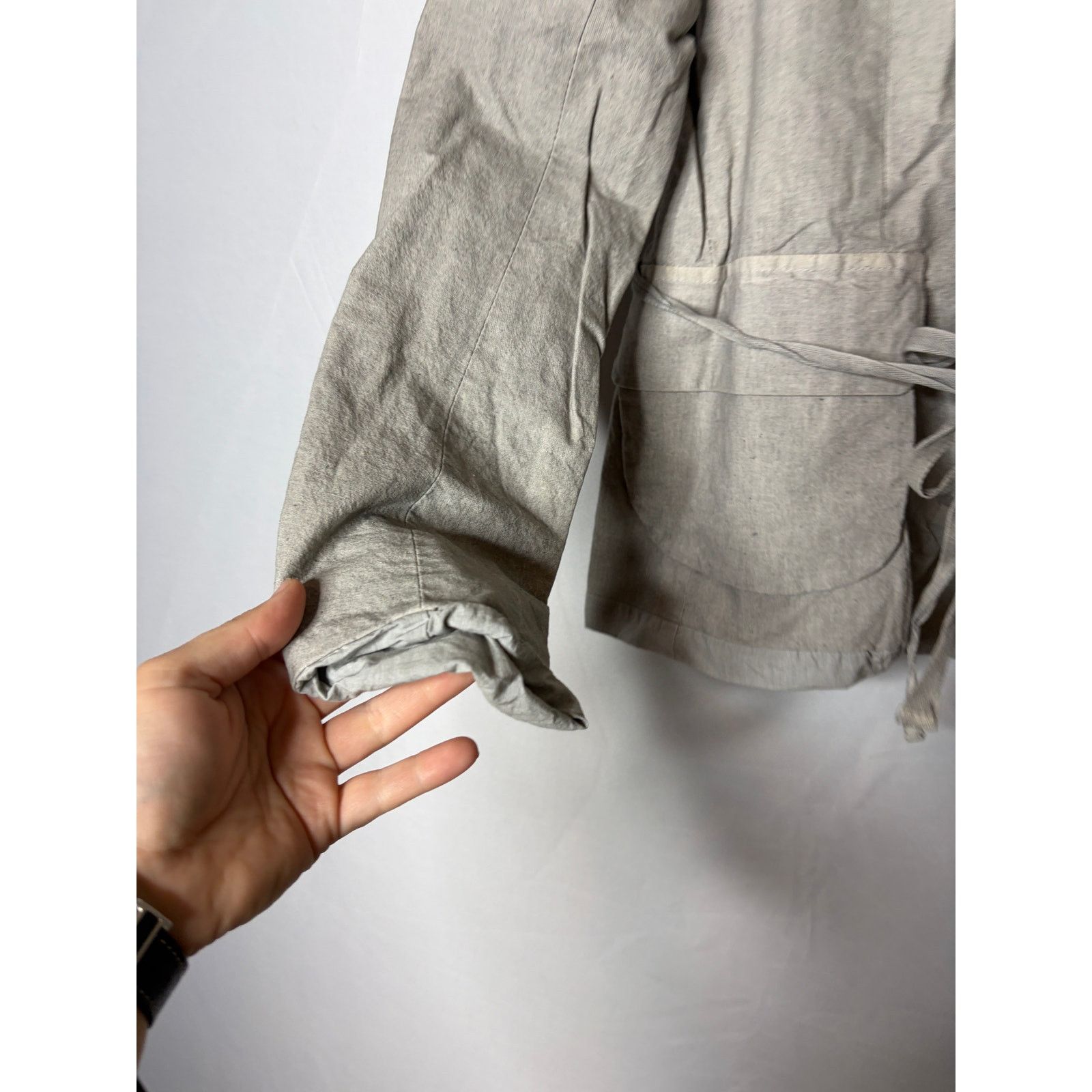 Other Hannon Wessel grey cotton button down blazer jacket sz 34 XS Size XS / US 0-2 / IT 36-38 - 4 Thumbnail