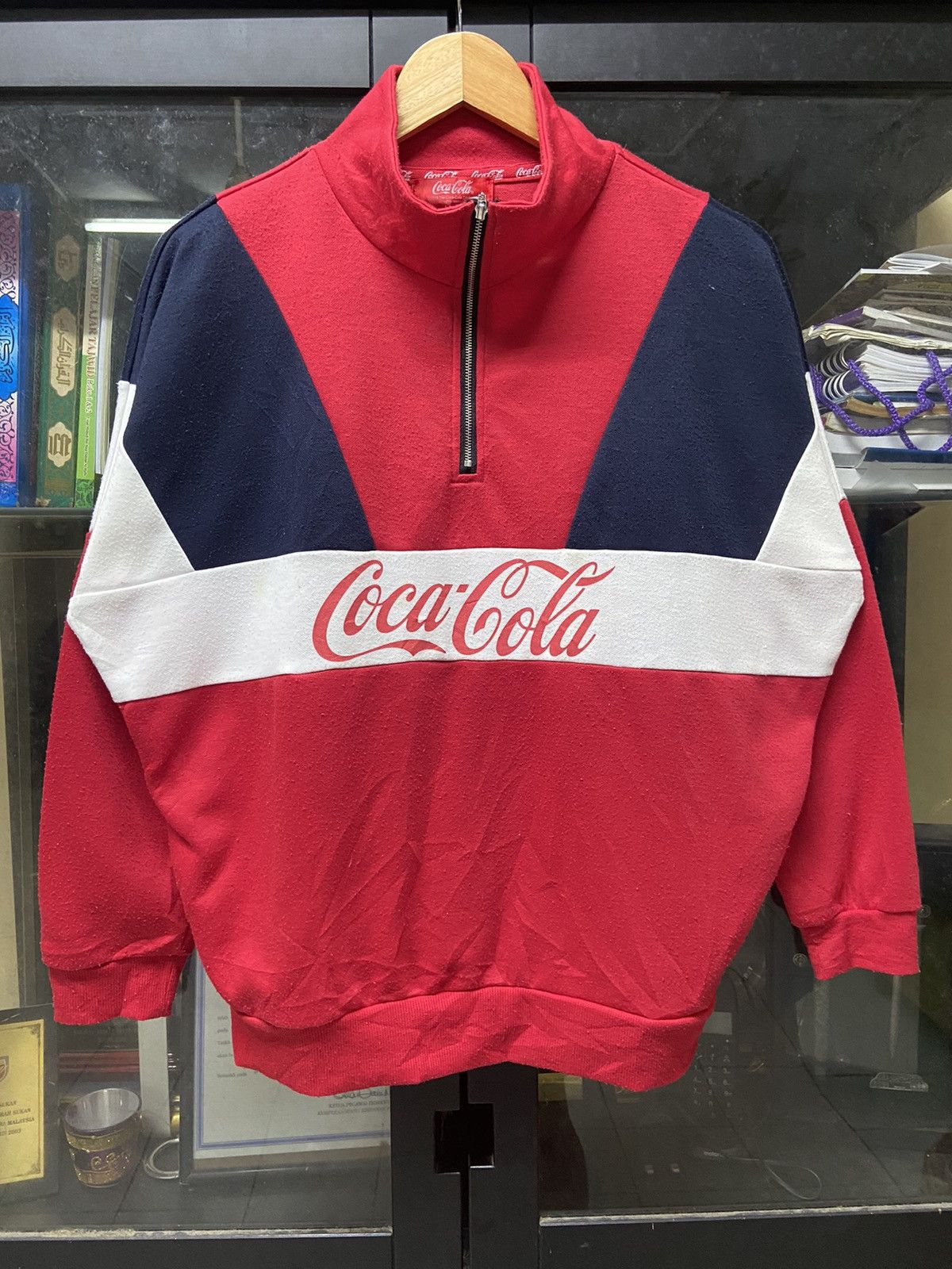 Coca Cola × Vintage Vintage Coca-cola Sweashirt HalfZip Size US S / EU 44-46 / 1 - 1 Thumbnail