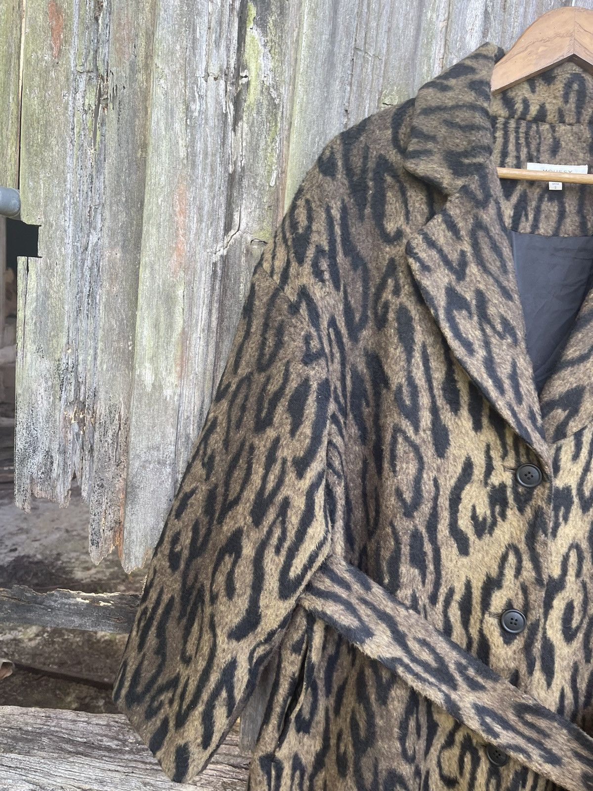 Japanese Brand MOUSSY Leopard Faux Fur Robe Coat – Tokyo Streetwear Luxe Size US M / EU 48-50 / 2 - 4 Thumbnail