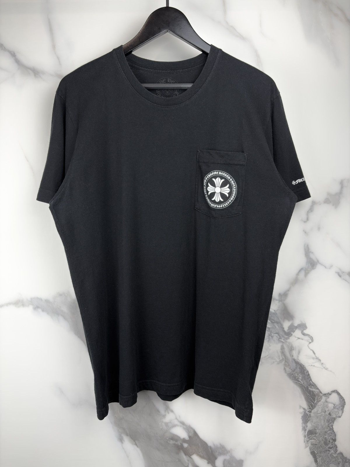 Chrome Hearts Chrome Hearts Plus Cross Circle Logo Pocket Tshirt Size US L / EU 52-54 / 3 - 3 Thumbnail