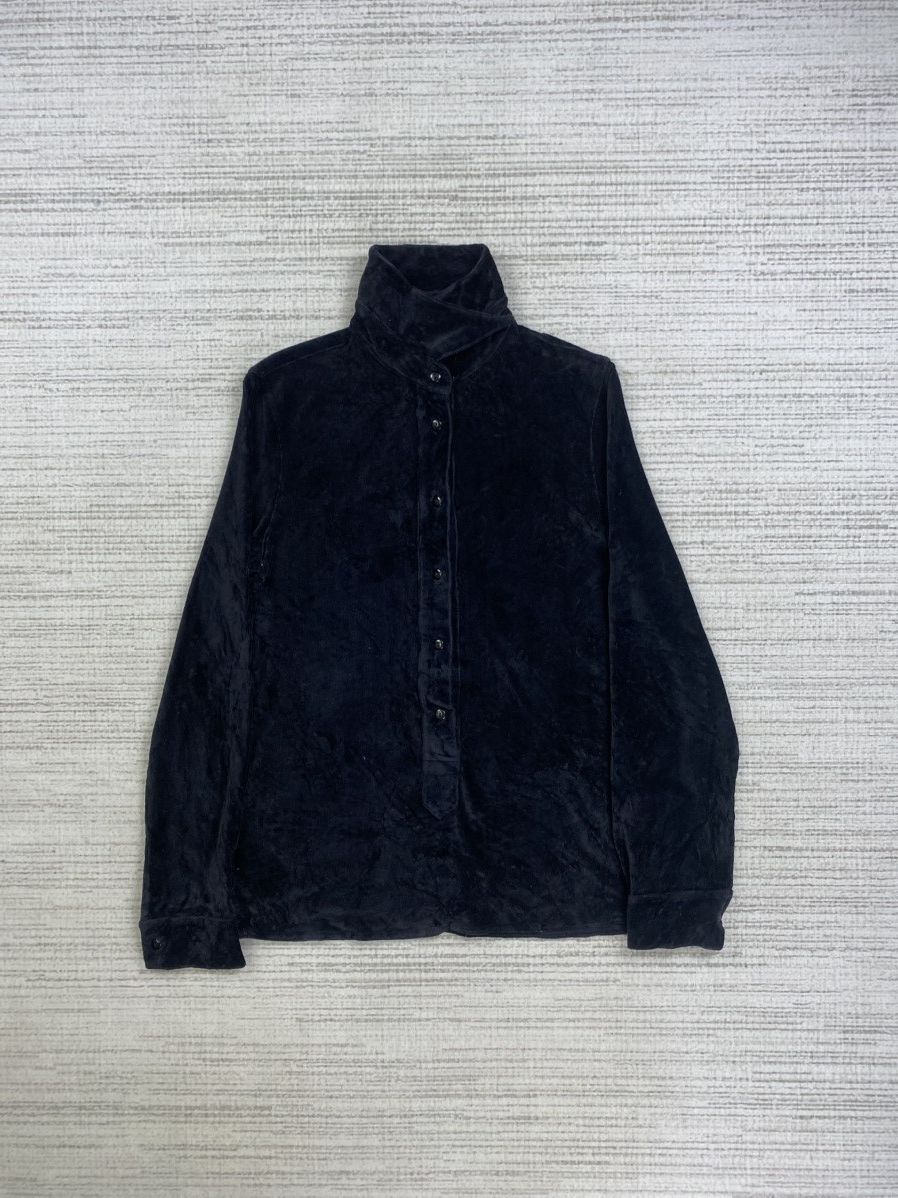 Armani × Giorgio Armani × Vintage Vtg Giorgio Armani Italy Jeans Half Button Velvet Button Ups Size US S / EU 44-46 / 1 - 5 Thumbnail