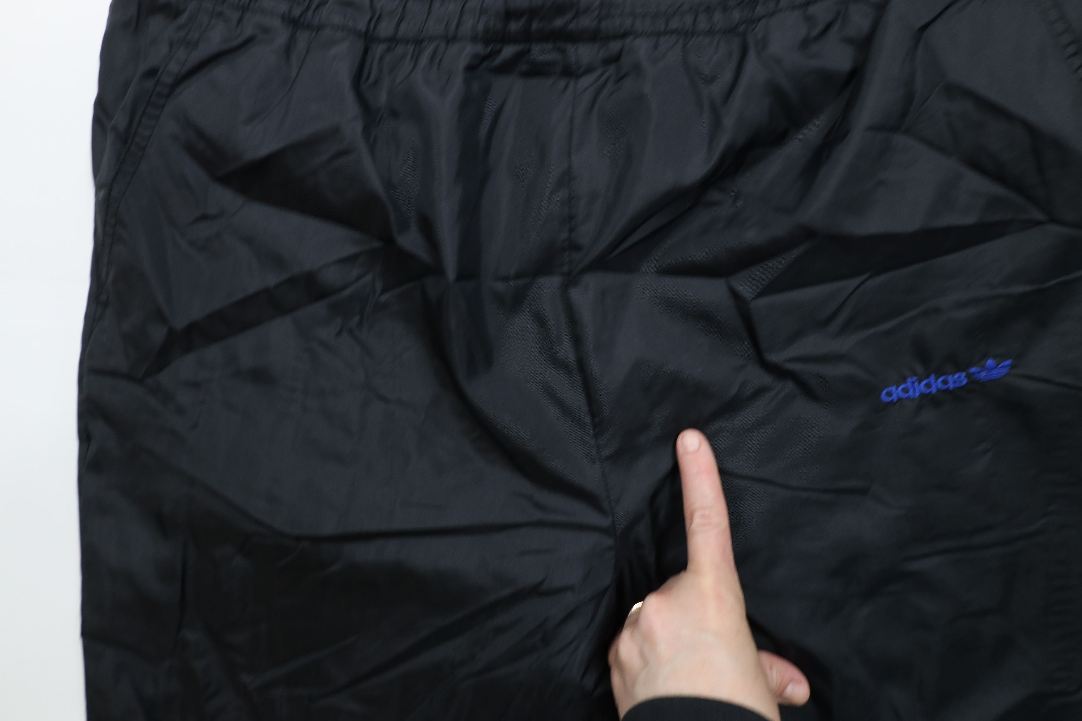 Adidas × Vintage Vintage 80s 90s Adidas Lined Wide Leg Windbreaker Pants Size US 36 / EU 52 - 8 Thumbnail