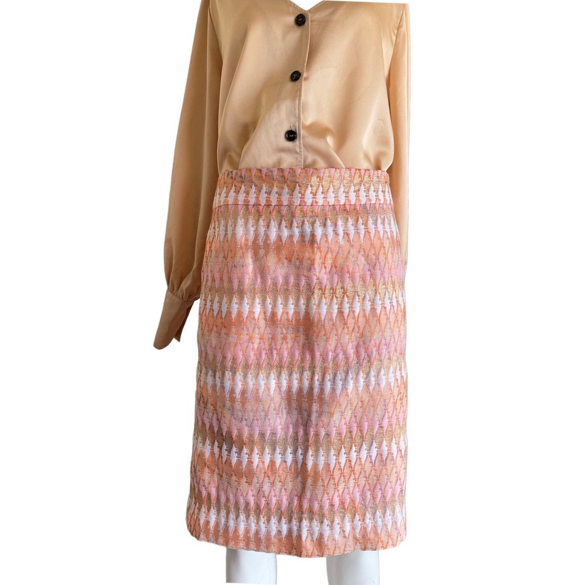 J.Crew J.Crew pink gold metallic Turkish Delight women’s size 8 Size 30" / US 8 / IT 44 - 4 Thumbnail