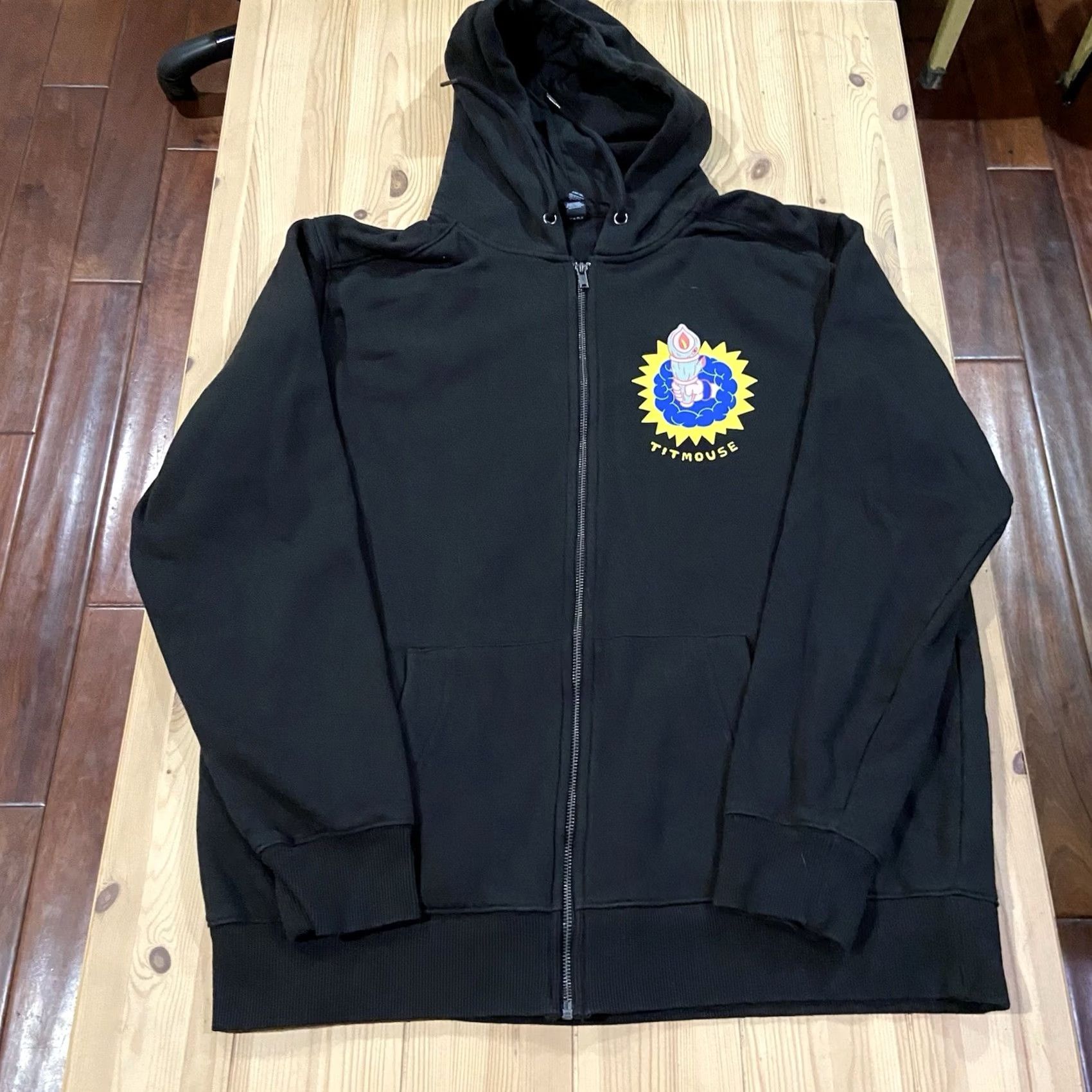 Vintage Titmouse Hoodie Men’s 2XL Staff Exclusive Animation Rick and Morty Black Zip Up Jacket Mens Baseball 2XL Size US XXL / EU 58 / 5 - 2 Thumbnail