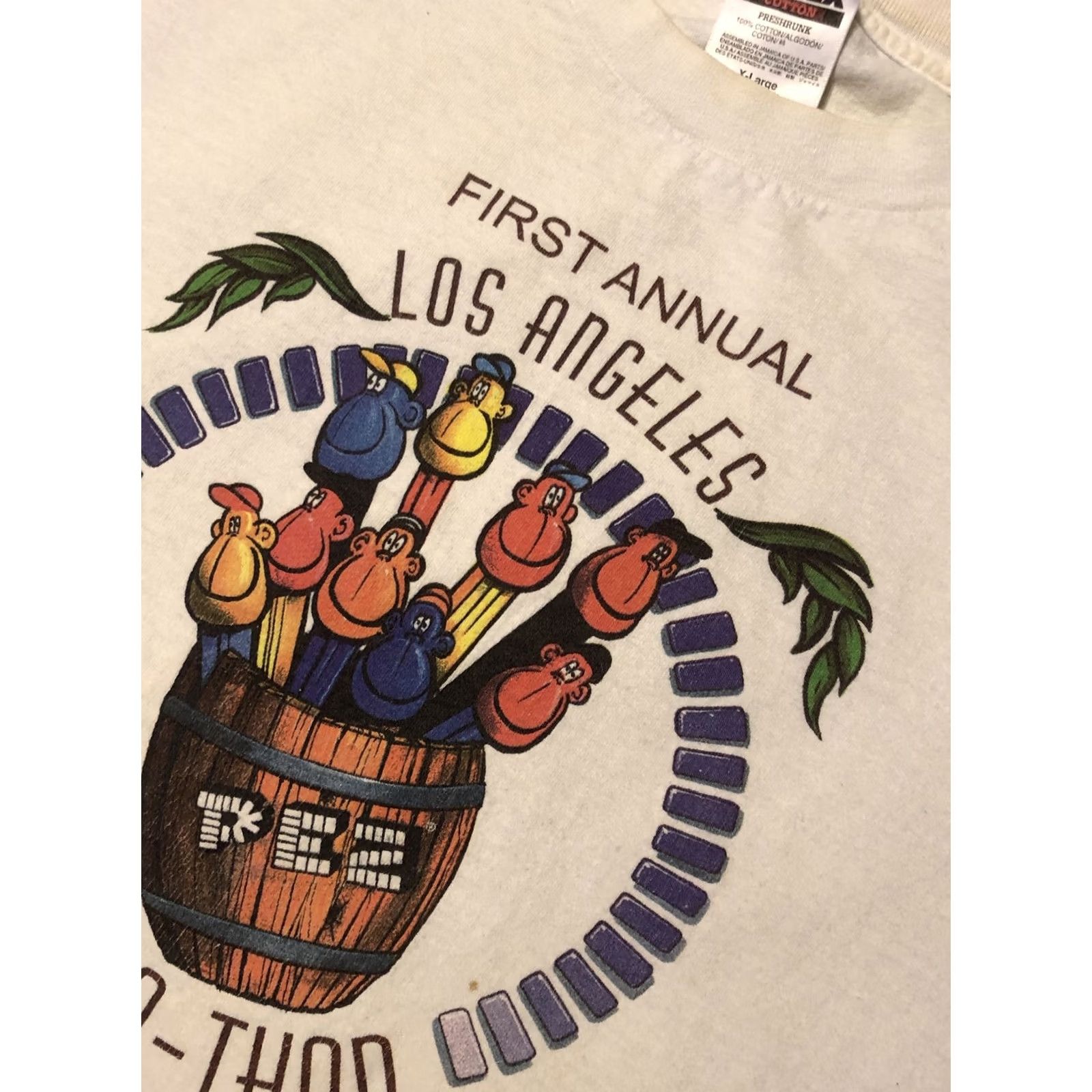 Tultex VINTAGE PEZ Shirt 1998 Los Angeles Pez Convention XL Size US XL / EU 56 / 4 - 6 Thumbnail