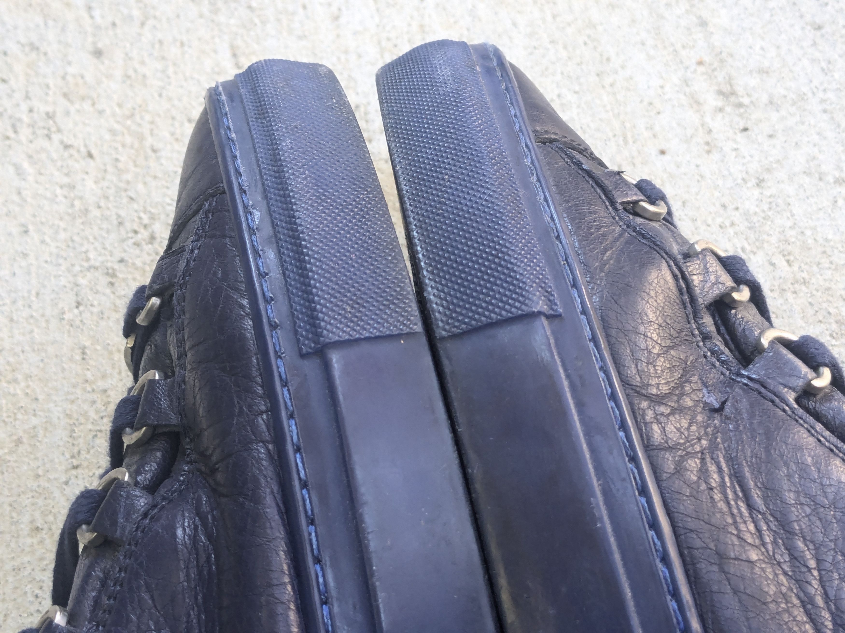 Balenciaga Balenciaga Arena Navy Blue Leather 9 High Tops Lace Up Size US 9 / EU 42 - 9 Thumbnail