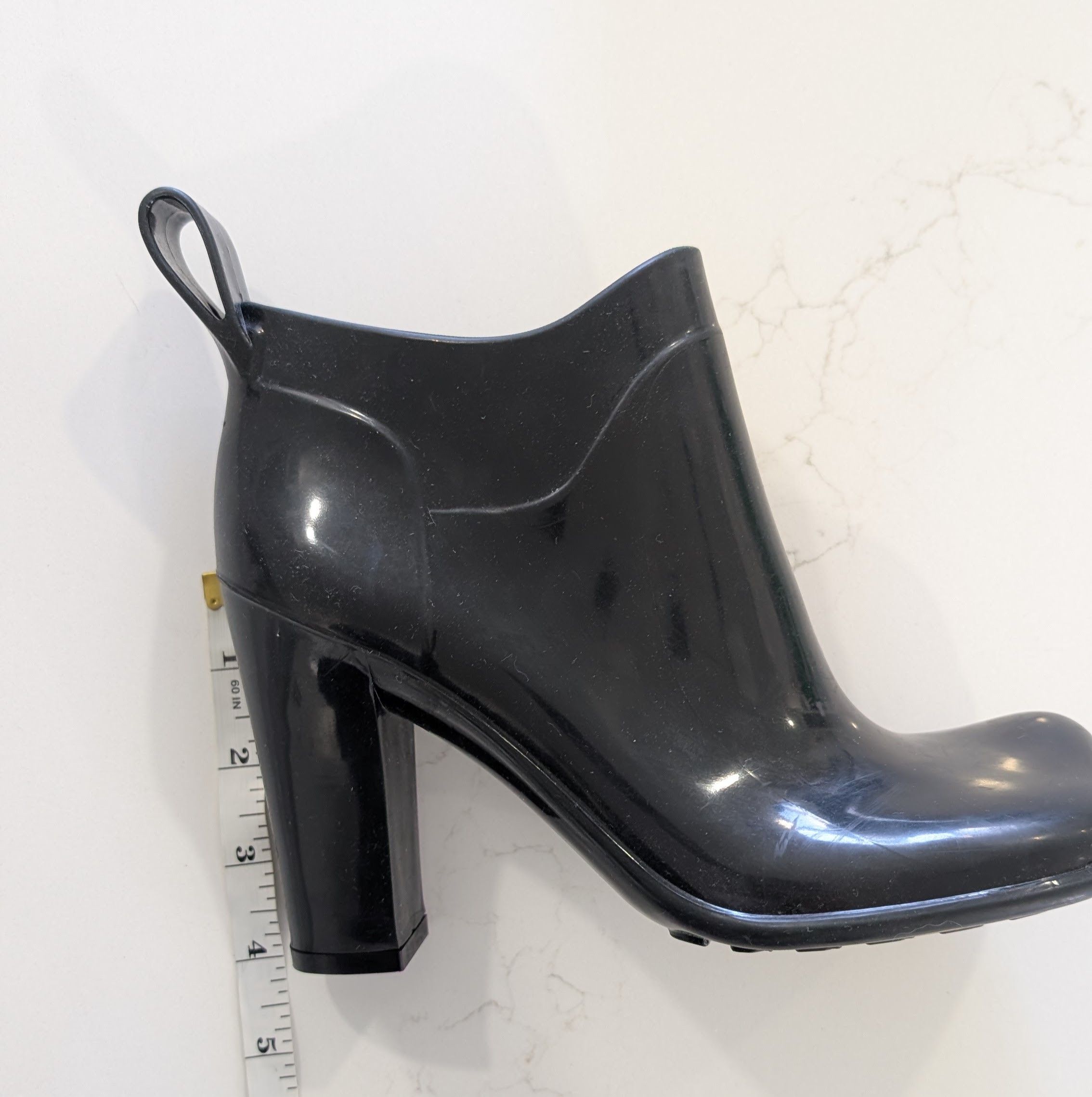 Bottega Veneta Bottega Veneta Black Shiny Rubber Shine Ankle Boots EU 36 Size US 6 / IT 36 - 13 Thumbnail