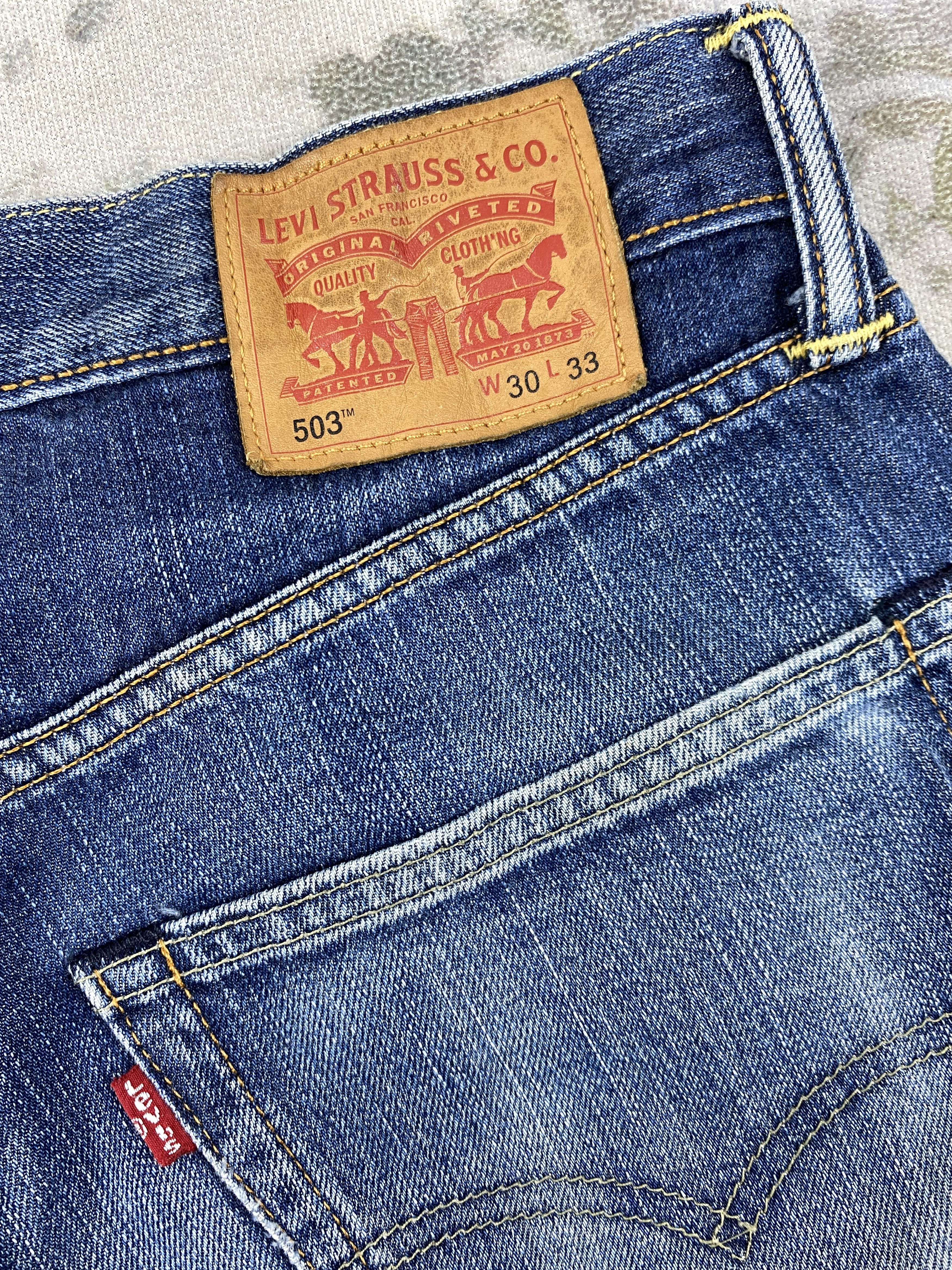 Hysteric Glamour Distressed Blue Levi's 503 Jeans 29x29.5 Denim -SJ197 Size US 29 - 14 Thumbnail
