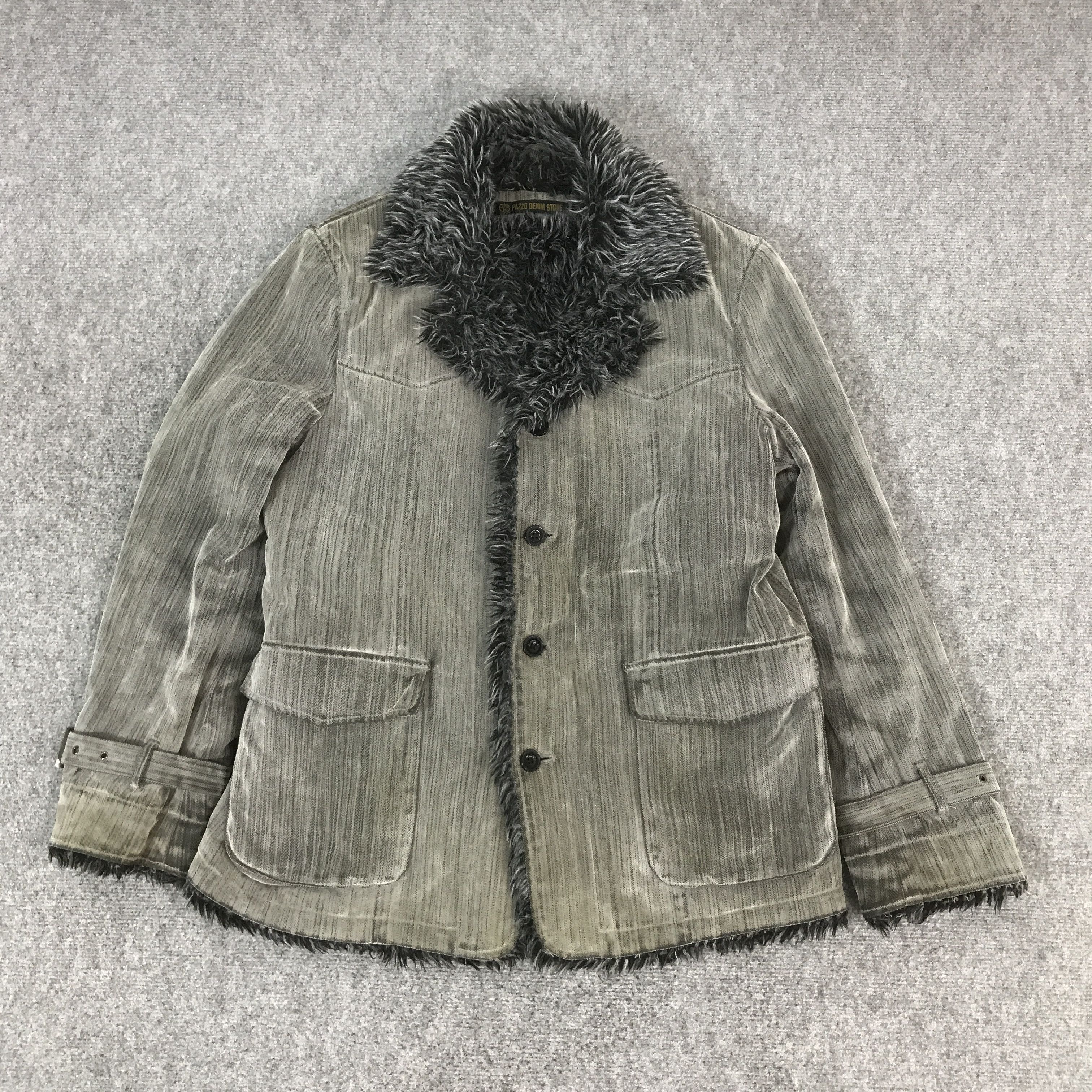 If Six Was Nine JAPANESE PAZZO DENIM STORE FUR STYLE JACKET K71B5 Size US L / EU 52-54 / 3 - 1 Thumbnail