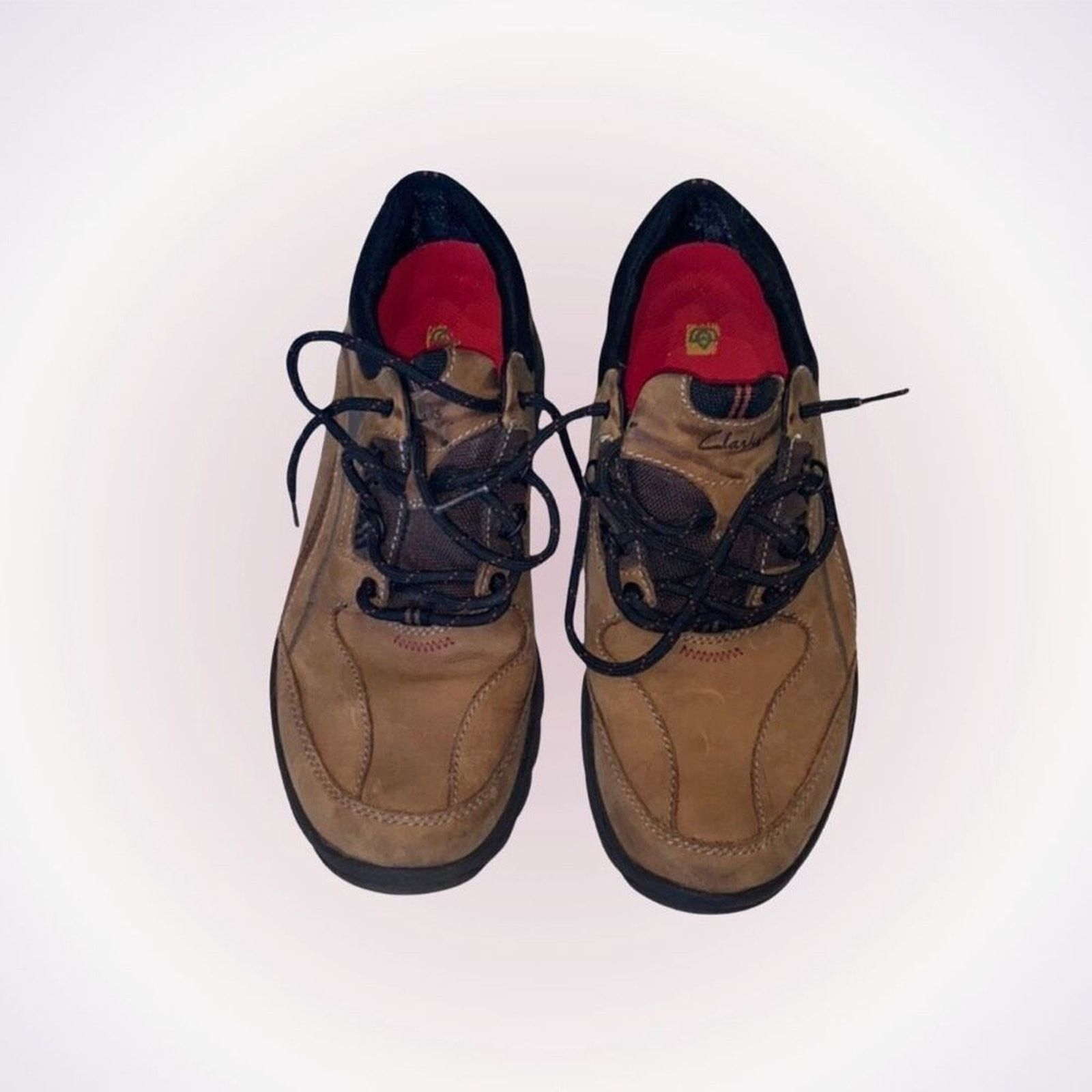 Clarks Clark's Brown Leather Outdoor Sneakers | Sz 10W Size US 10 / EU 43 - 1 Thumbnail