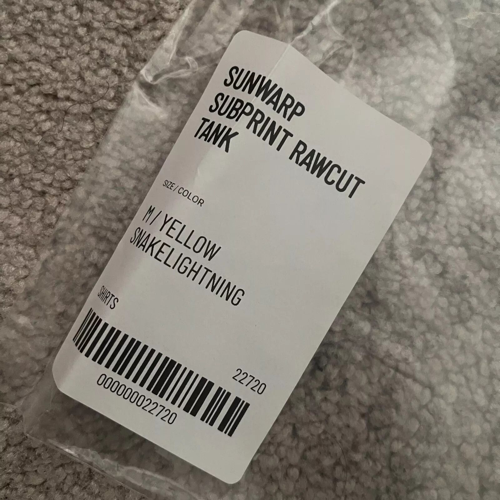 Outlier OUTLIER Experiment 451 Sunwarp Subprint Rawcut Tank Size US M / EU 48-50 / 2 - 5 Thumbnail